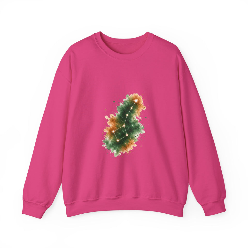 Matching Couple Sweatshirt - Big & Little Dipper Matching Couple Crewneck Sweatshirt Watercolor Art His Hers Engagement Gift - Design B