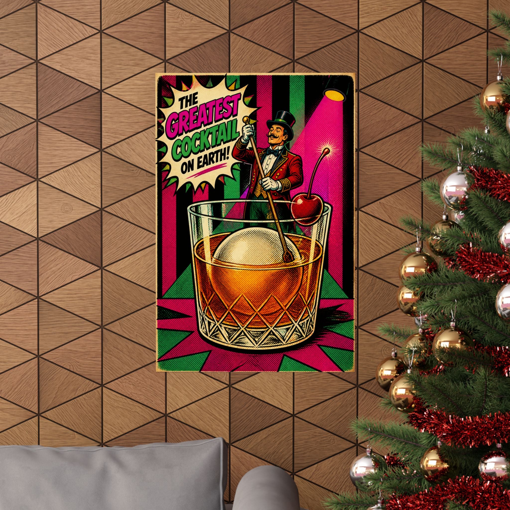 Old Fashioned Ringmaster Wall Art Poster 18×24 Pop Art Living Room Decor Maximalist Print