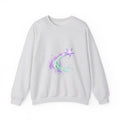 Matching Couple Sweatshirt - Shooting Star & North Star Matching Couple Crewneck Sweatshirt Watercolor Art His Hers Engagement Gift - Design A