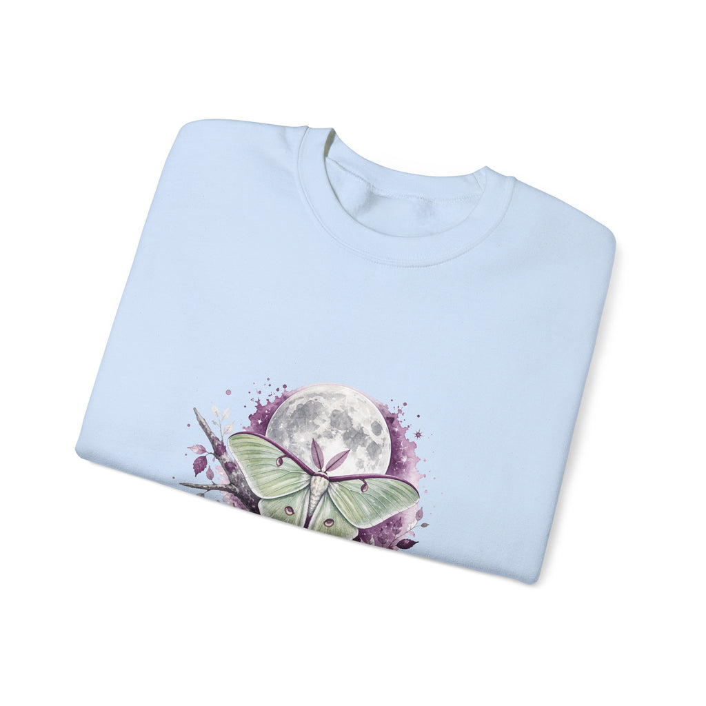 Matching Couple Sweatshirt - Butterfly & Moth Matching Couple Premium Fleece Sweatshirt Watercolor Art His Hers Birthday Gift - Design B