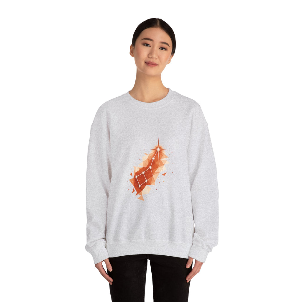 Matching Couple Sweatshirt - Big & Little Dipper Matching Couple Crewneck Sweatshirt Geometric Art His Hers Couple Gift - Design B