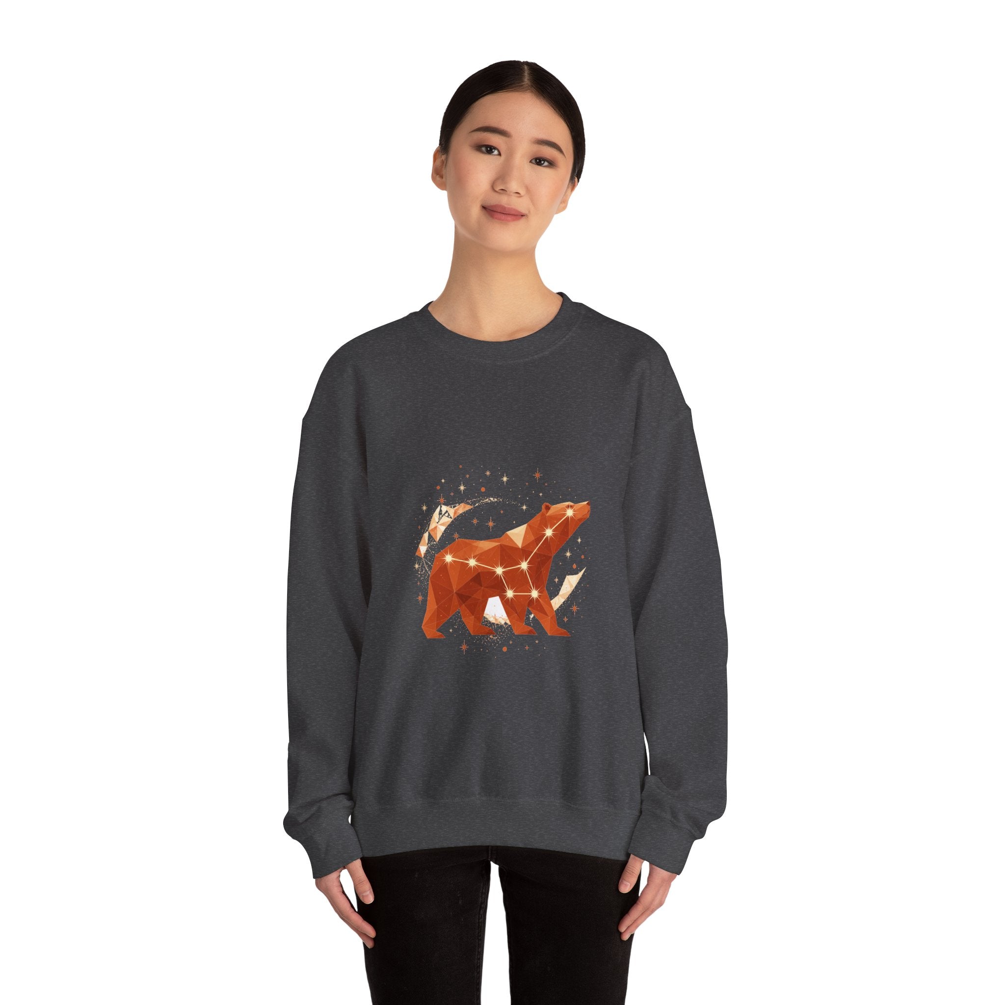 Matching Couple Sweatshirt - Big & Little Dipper Matching Couple Crewneck Sweatshirt Geometric Art His Hers Couple Gift - Design A