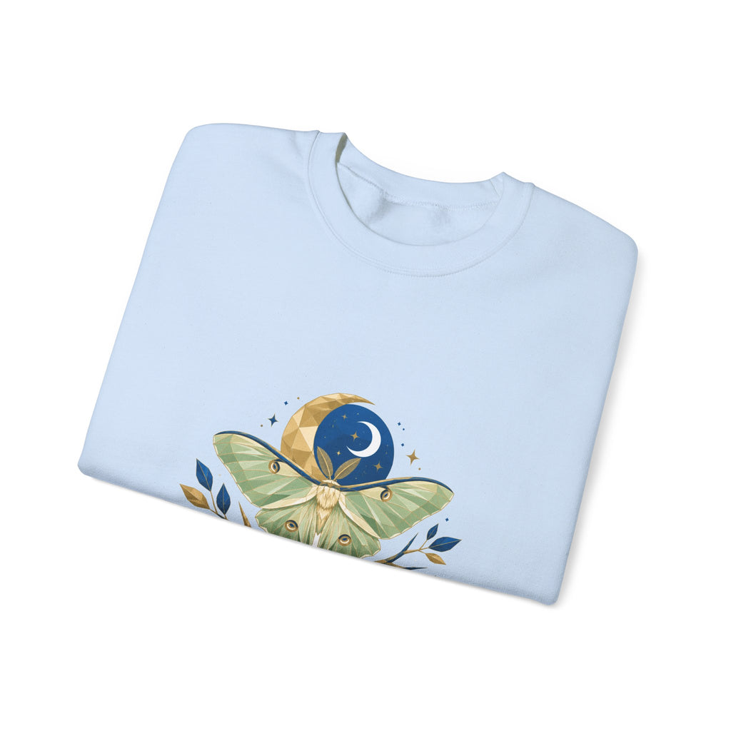 Matching Couple Sweatshirt - Butterfly & Moth Matching Couple Crewneck Sweatshirt Geometric Art His Hers Couple Gift - Design B