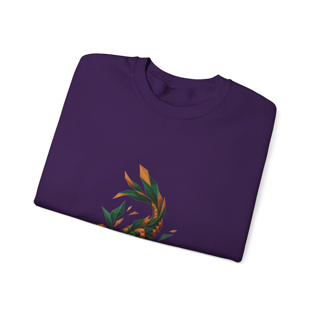 Matching Couple Sweatshirt - Koi Fish Yin Yang Matching Couple Comfort Colors Crew Geometric Art His Hers Love Gift - Design B