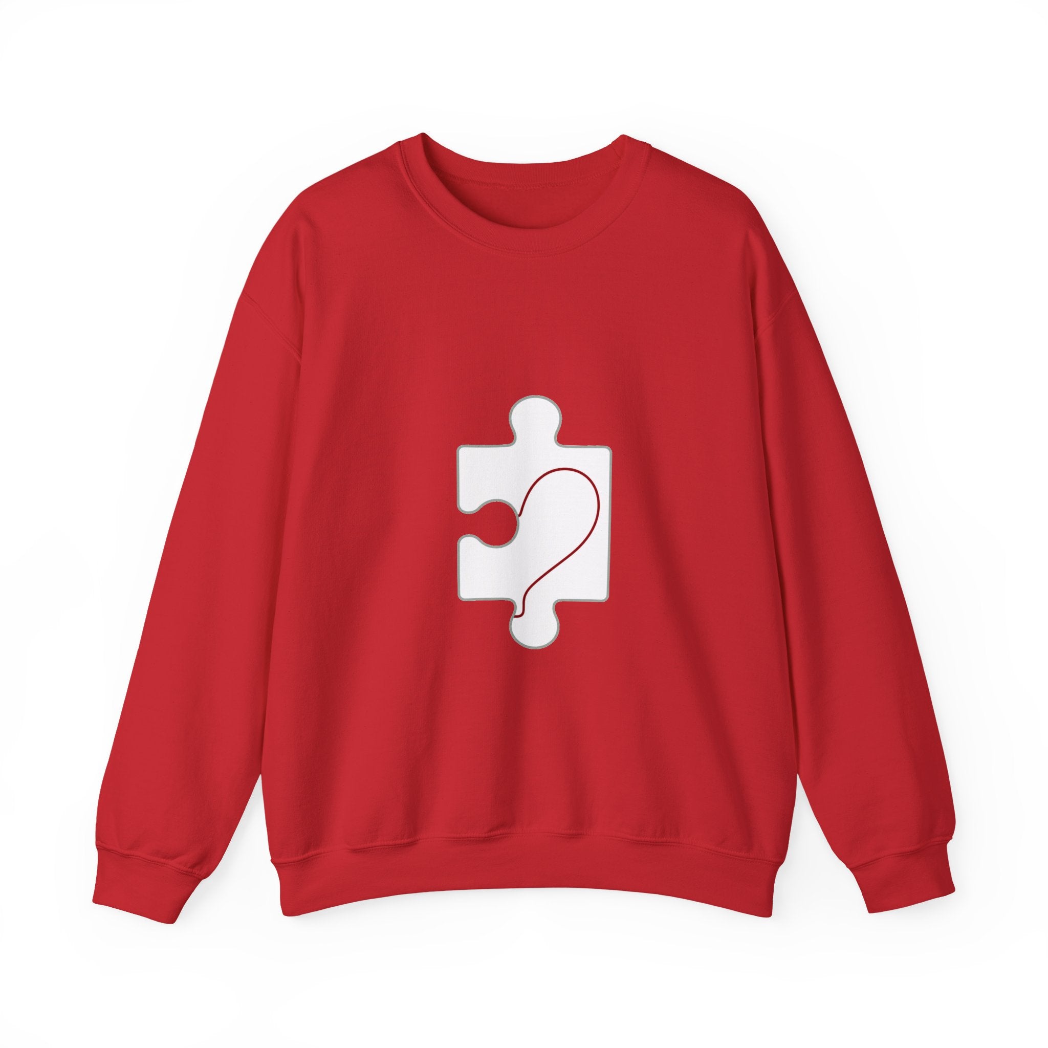 Matching Couple Sweatshirt - Puzzle Pieces Matching Couple Comfort Colors Crew Minimalist Art His Hers Christmas Gift - Design B