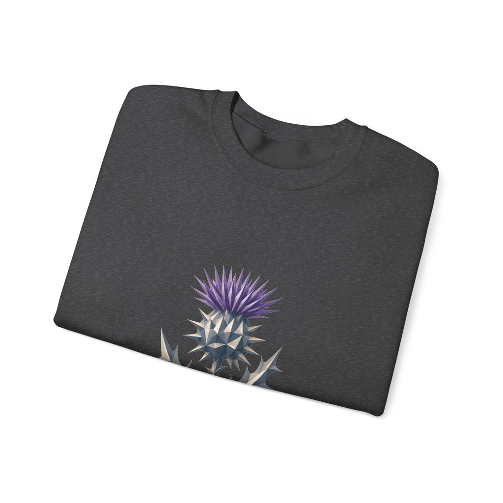 Matching Couple Sweatshirt - Lavender & Thistle Matching Couple Comfort Colors Crew Geometric Art His Hers Love Gift - Design B