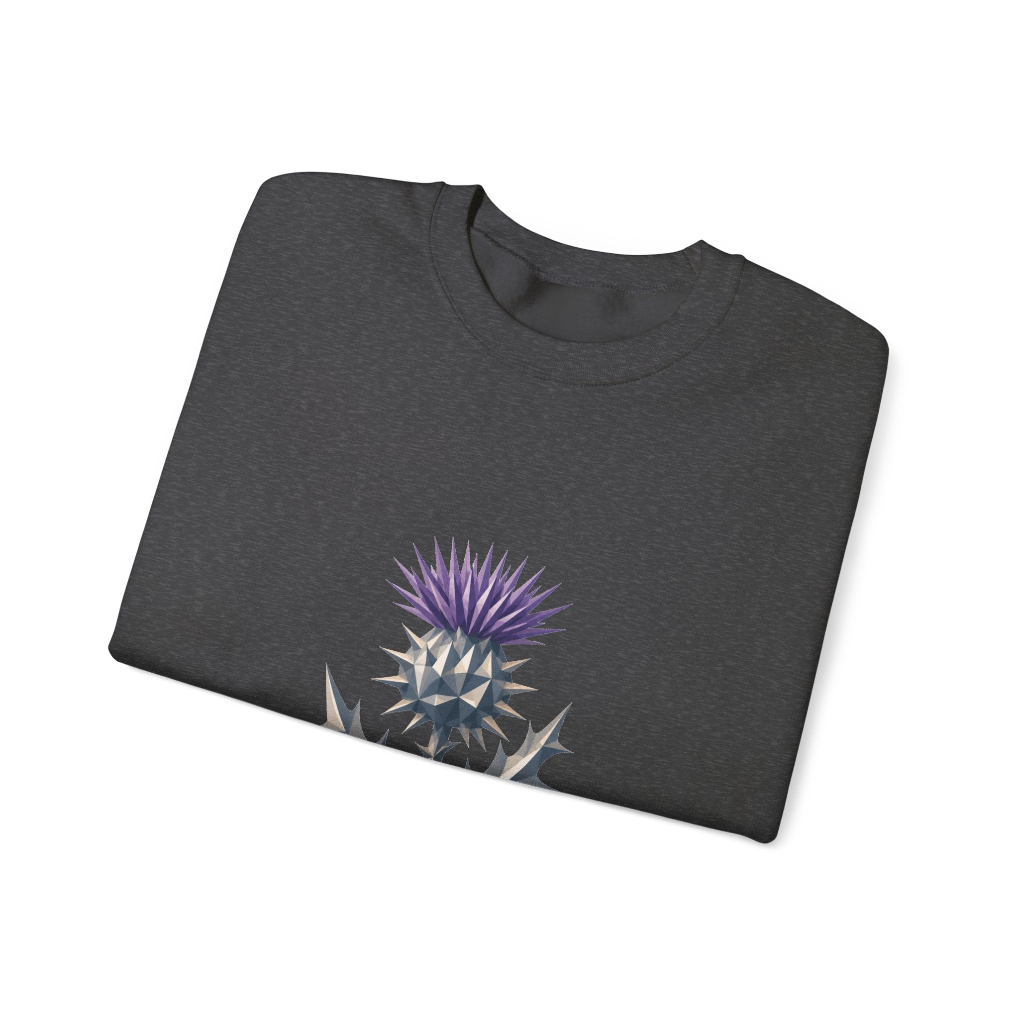 Matching Couple Sweatshirt - Lavender & Thistle Matching Couple Comfort Colors Crew Geometric Art His Hers Love Gift - Design B