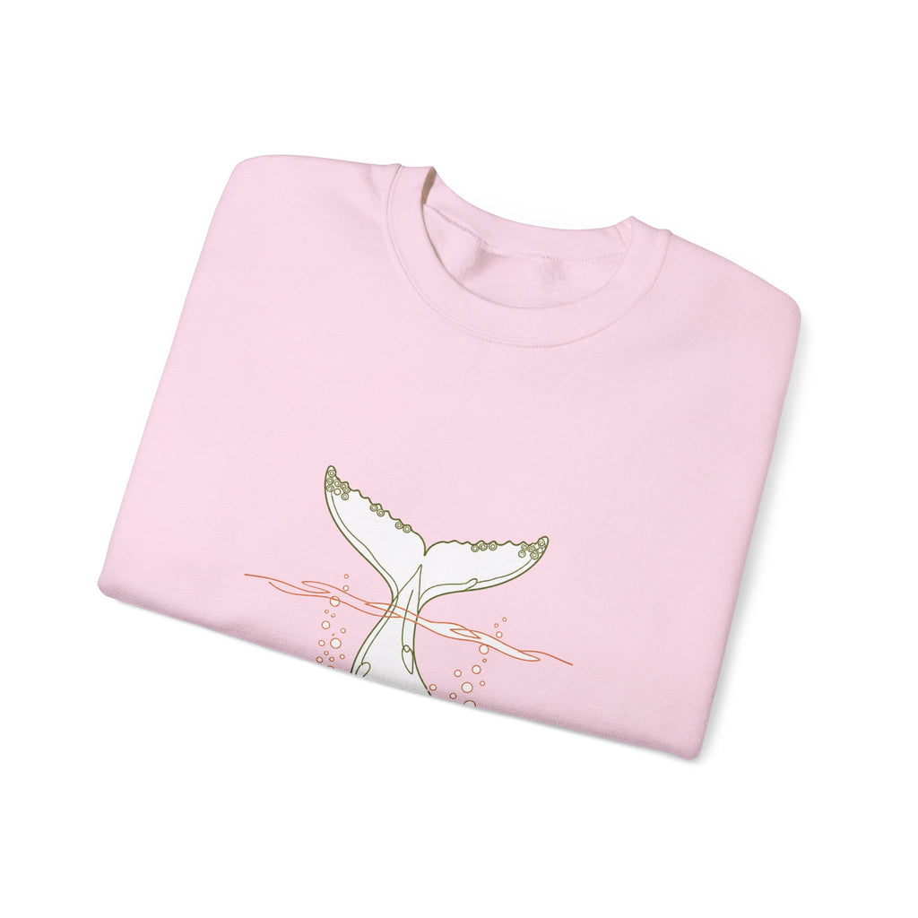 Matching Couple Sweatshirt - Eagle & Whale Matching Couple Premium Fleece Sweatshirt Minimalist Art His Hers Christmas Gift - Design B