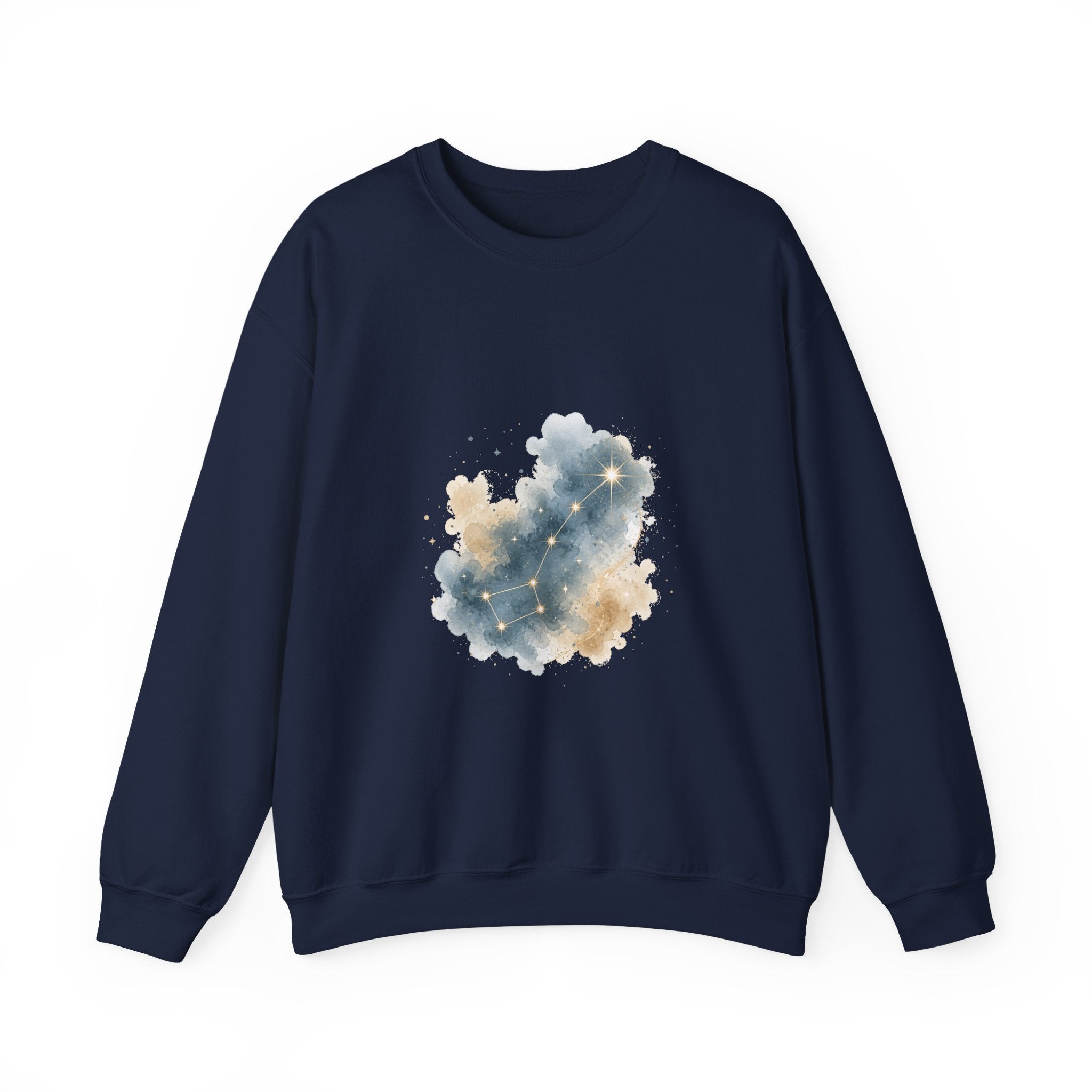Matching Couple Sweatshirt - Big & Little Dipper Matching Couple Premium Fleece Sweatshirt Watercolor Art His Hers Birthday Gift - Design B