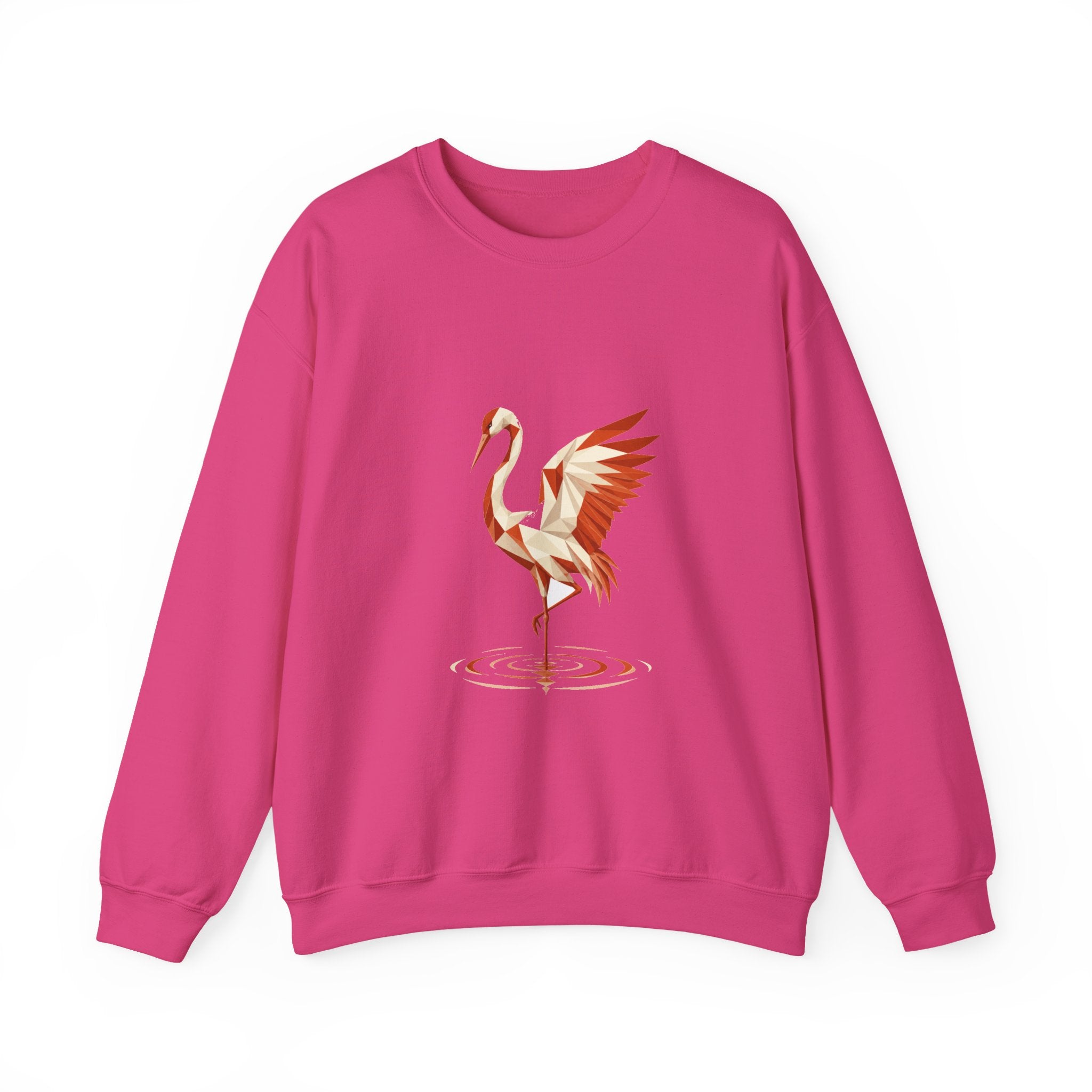 Matching Couple Sweatshirt - Tiger & Crane Matching Couple Premium Fleece Sweatshirt Geometric Art His Hers Love Gift - Design B