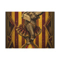 Elephant on Ball Wall Art Canvas 16×20 Art Deco Entryway Decor Maximalist Print
