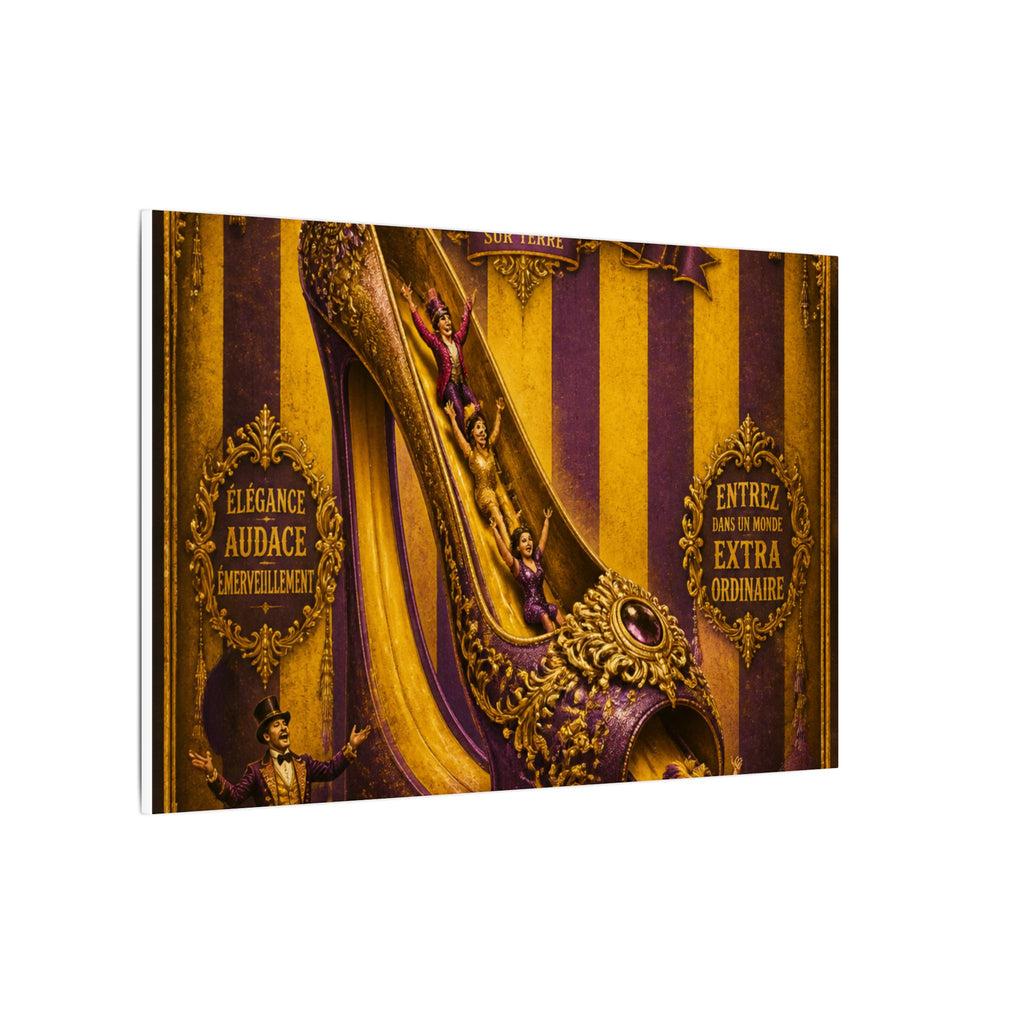 High Heel Slide Wall Art Canvas 16×20 Baroque Home Office Decor Maximalist Print