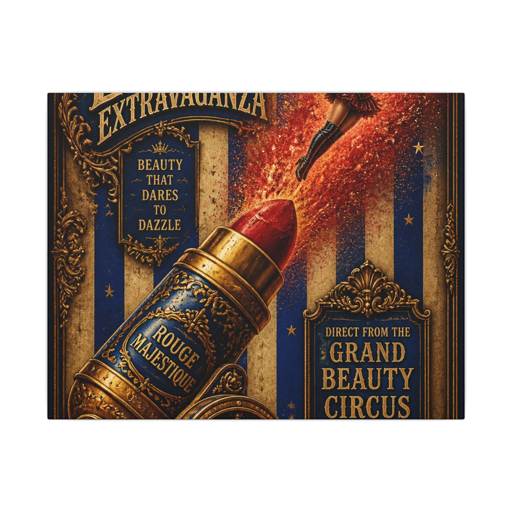Lipstick Cannon Wall Art Canvas 24×36 Baroque Studio Decor Maximalist Print