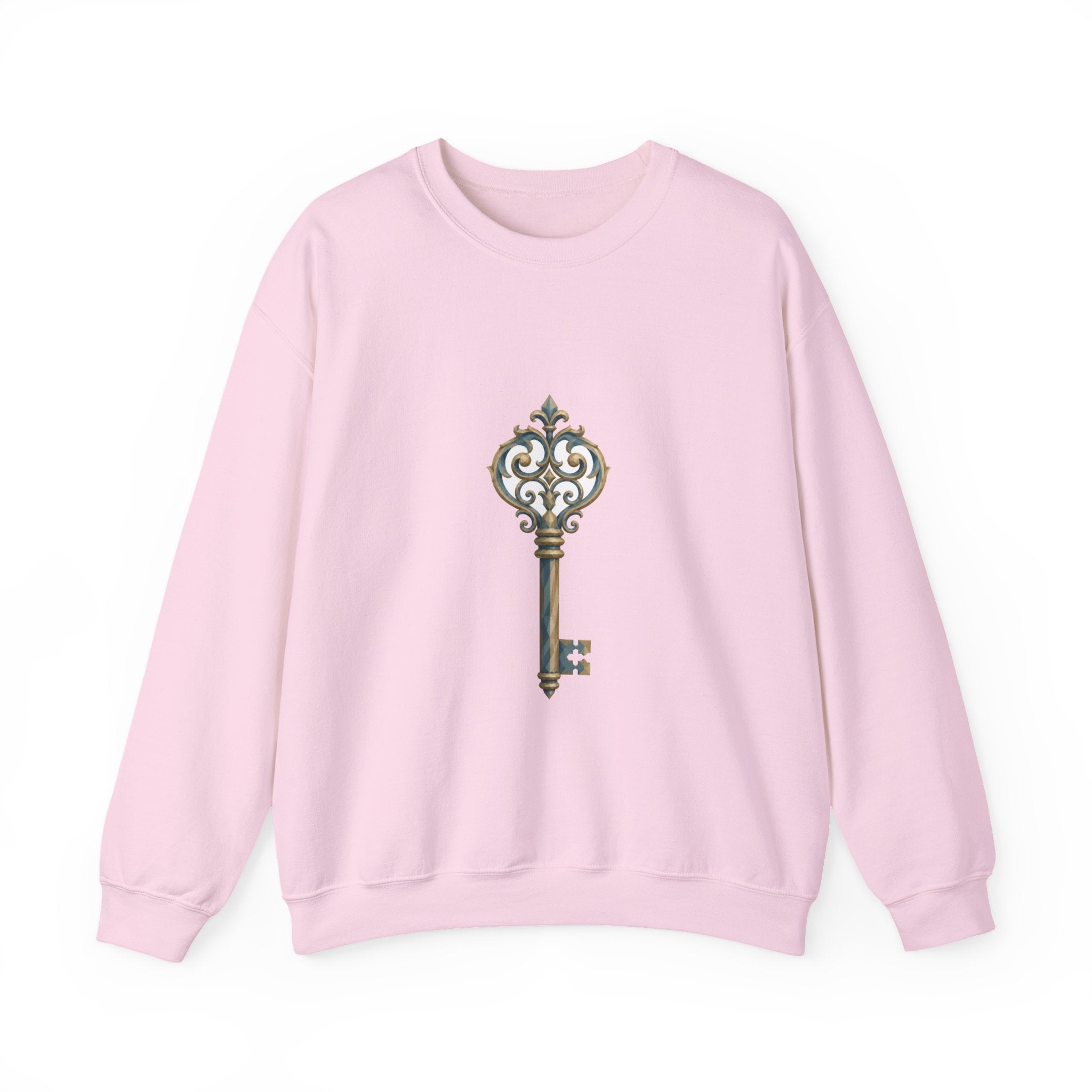 Matching Couple Sweatshirt - Key & Lock Matching Couple Comfort Colors Crew Geometric Art His Hers Love Gift - Design A