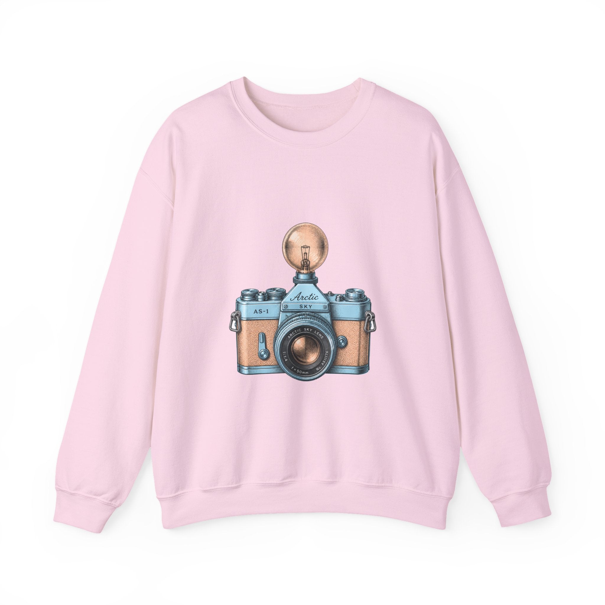 Matching Couple Sweatshirt - Camera & Film Matching Couple Crewneck Sweatshirt Vintage Art His Hers Wedding Gift - Design A