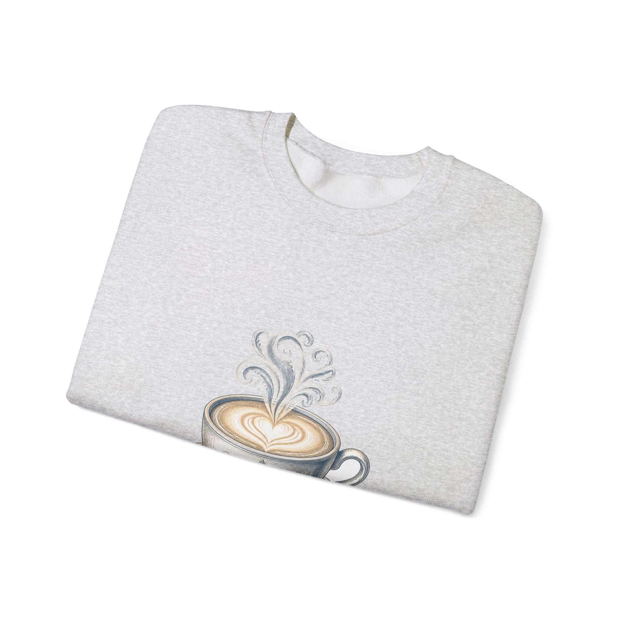 Matching Couple Sweatshirt - Coffee & Tea Matching Couple Comfort Colors Crew Vintage Art His Hers Honeymoon Gift - Design A