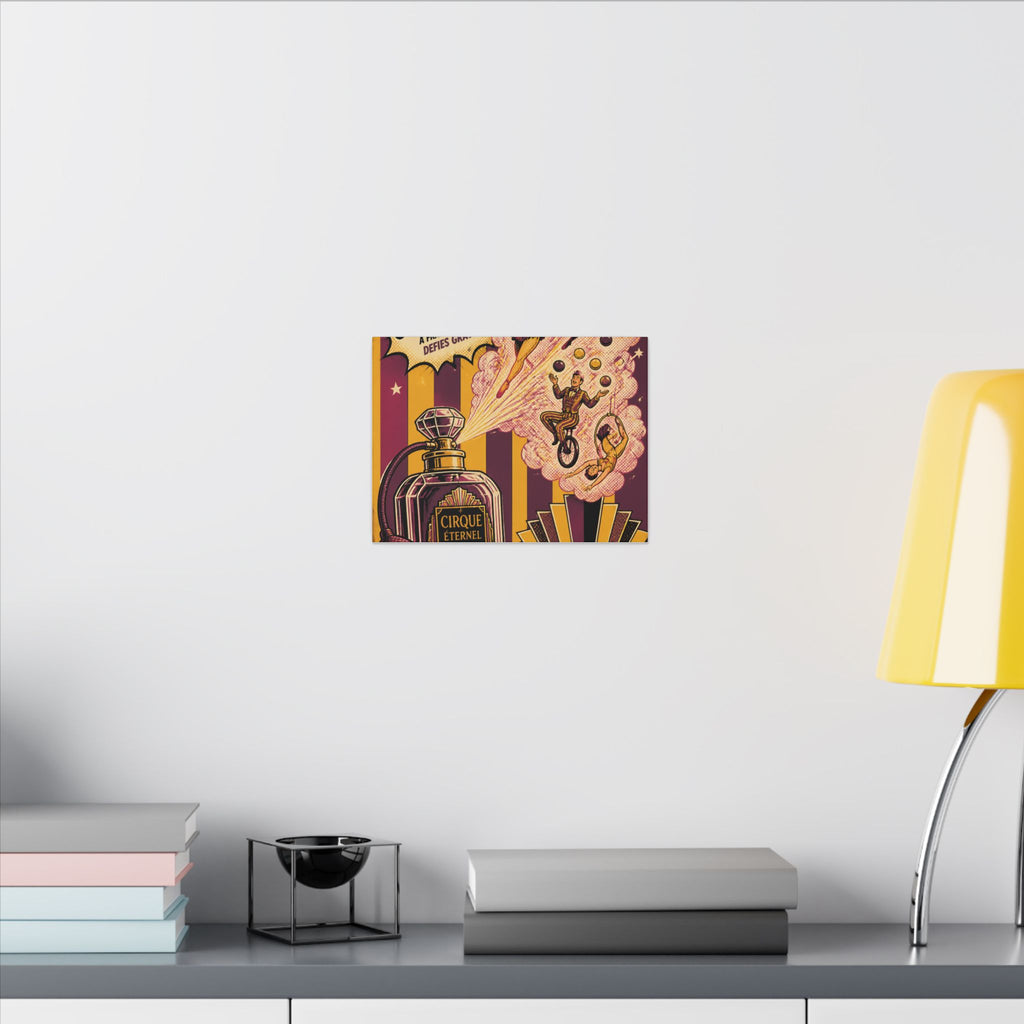 Perfume Bottle Fountain Wall Art Canvas 24×36 Pop Art Restaurant Decor Maximalist Print