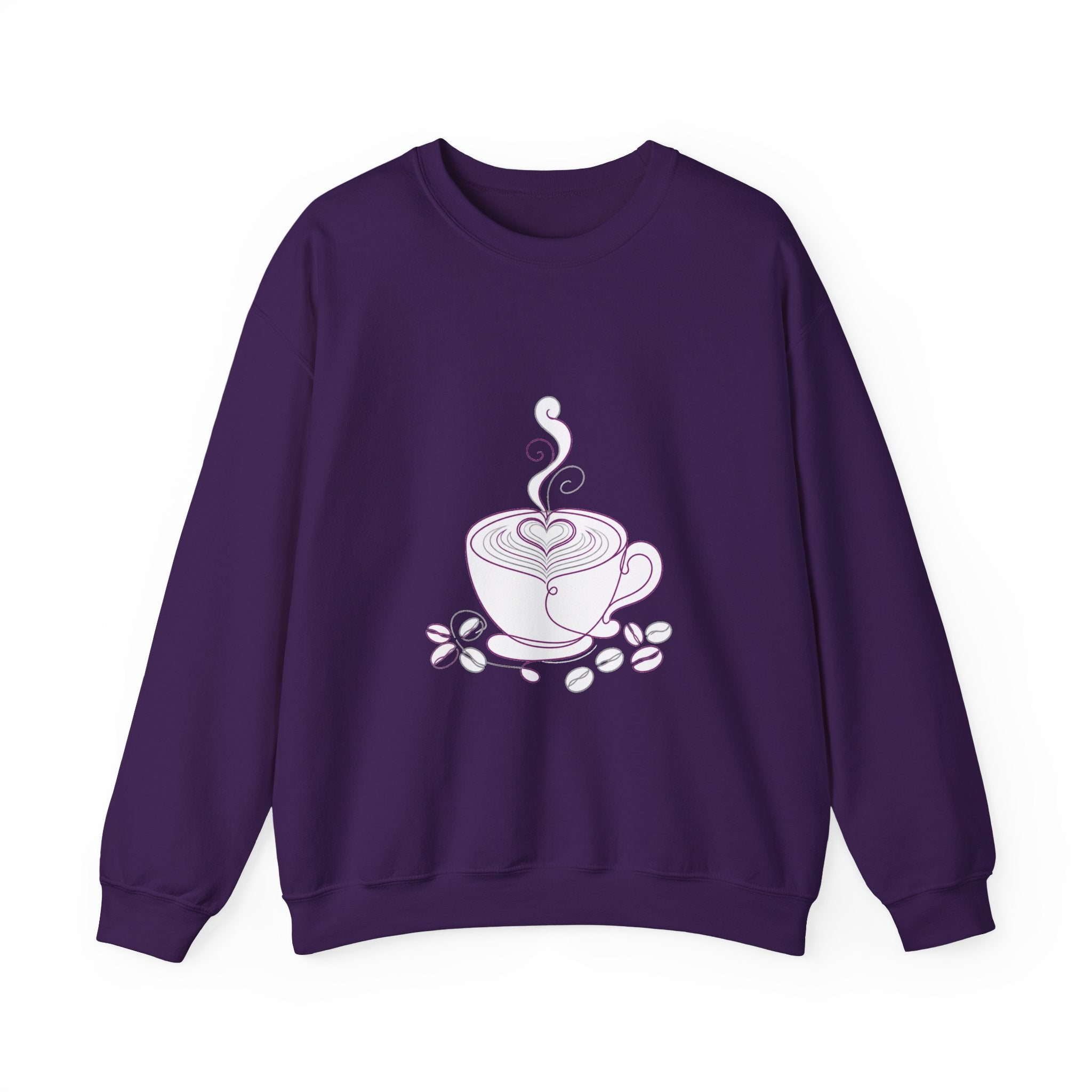 Matching Couple Sweatshirt - Coffee & Tea Matching Couple Comfort Colors Crew Minimalist Art His Hers Christmas Gift - Design A