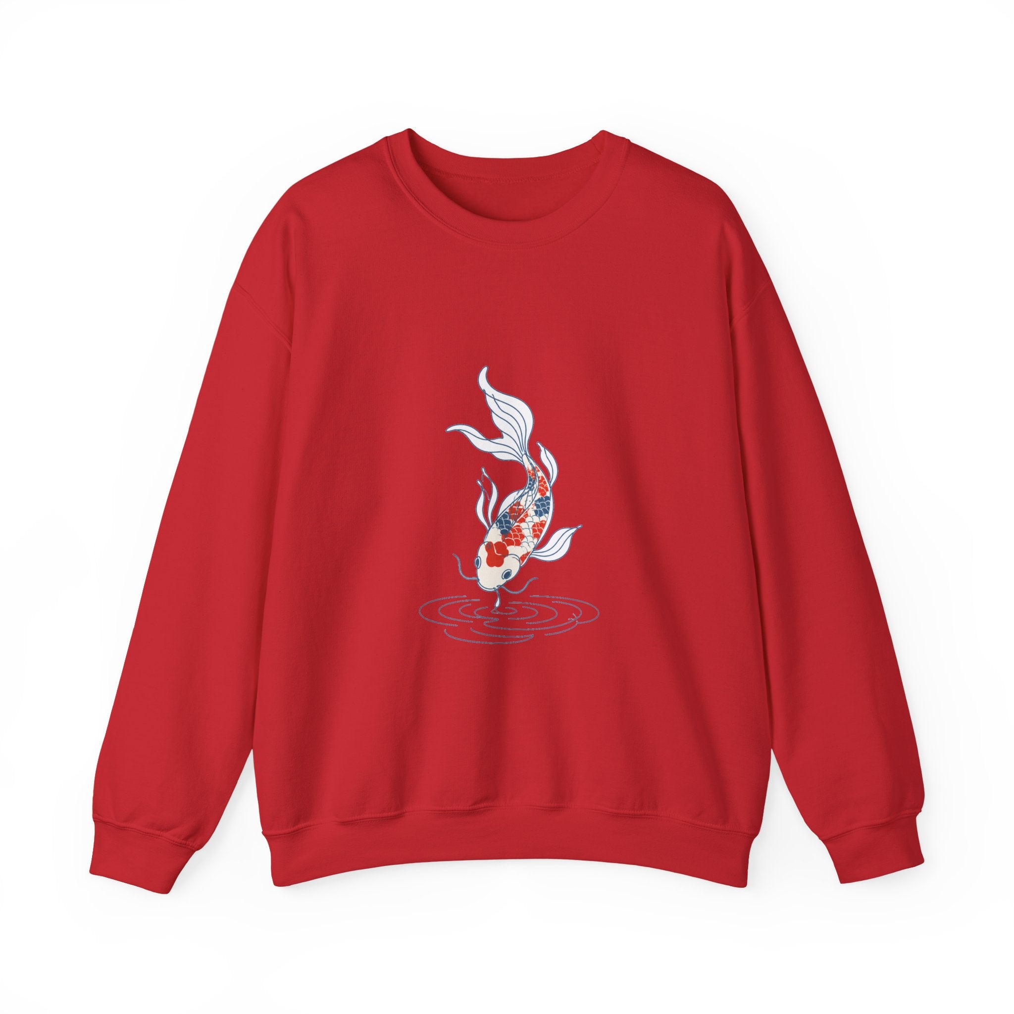 Matching Couple Sweatshirt - Koi Fish Yin Yang Matching Couple Crewneck Sweatshirt Minimalist Art His Hers Valentine Gift - Design B