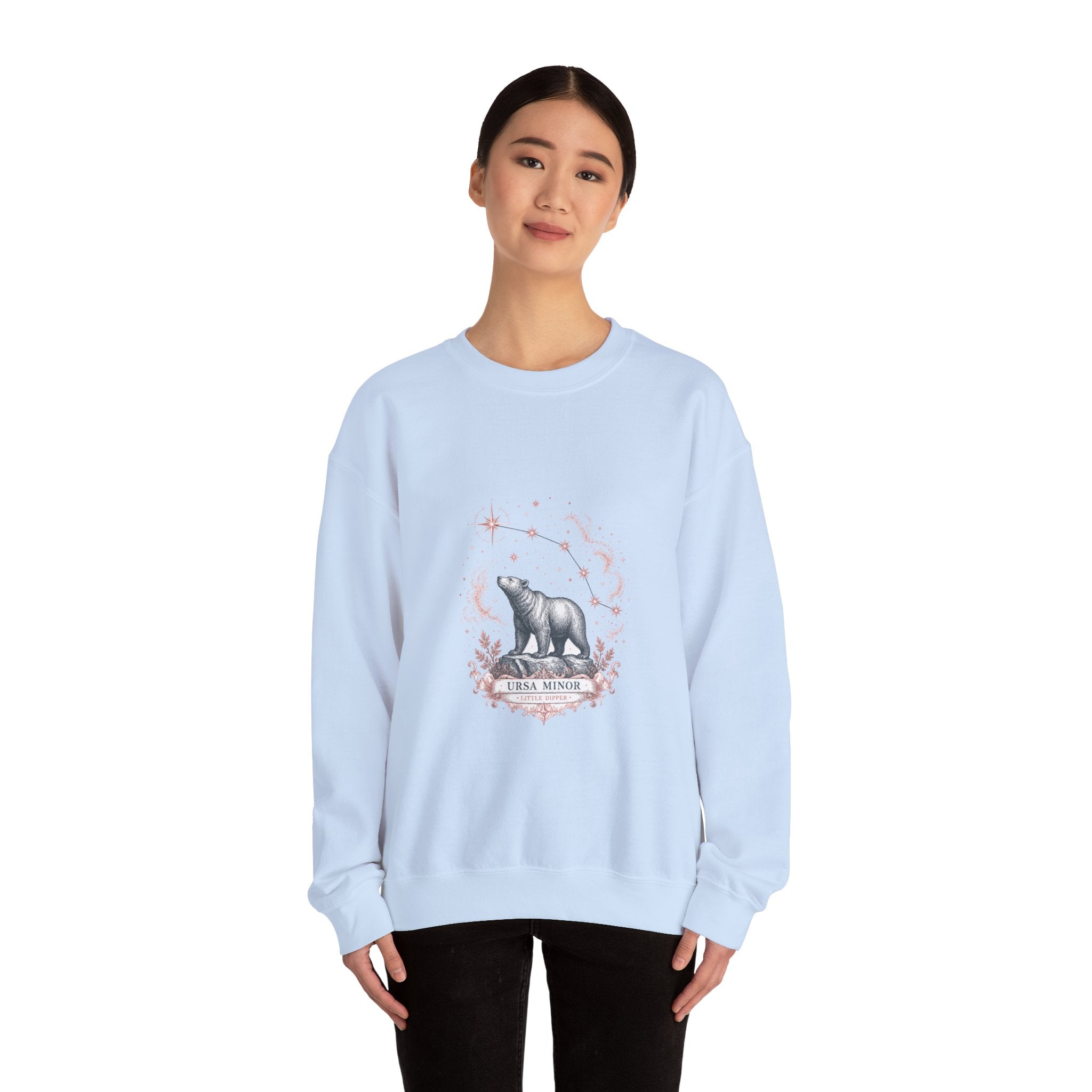 Matching Couple Sweatshirt - Big & Little Dipper Matching Couple Premium Fleece Sweatshirt Vintage Art His Hers Honeymoon Gift - Design B