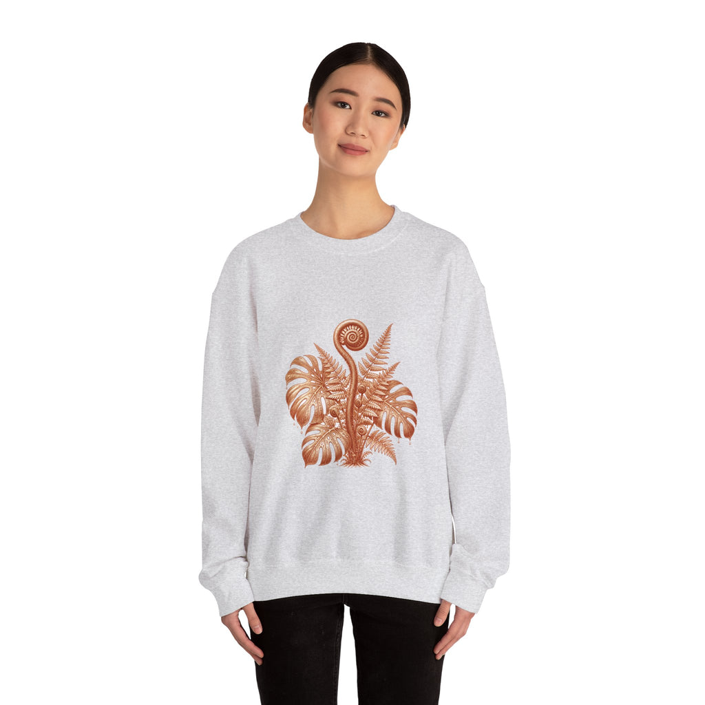 Matching Couple Sweatshirt - Desert & Rainforest Matching Couple Crewneck Sweatshirt Vintage Art His Hers Wedding Gift - Design B
