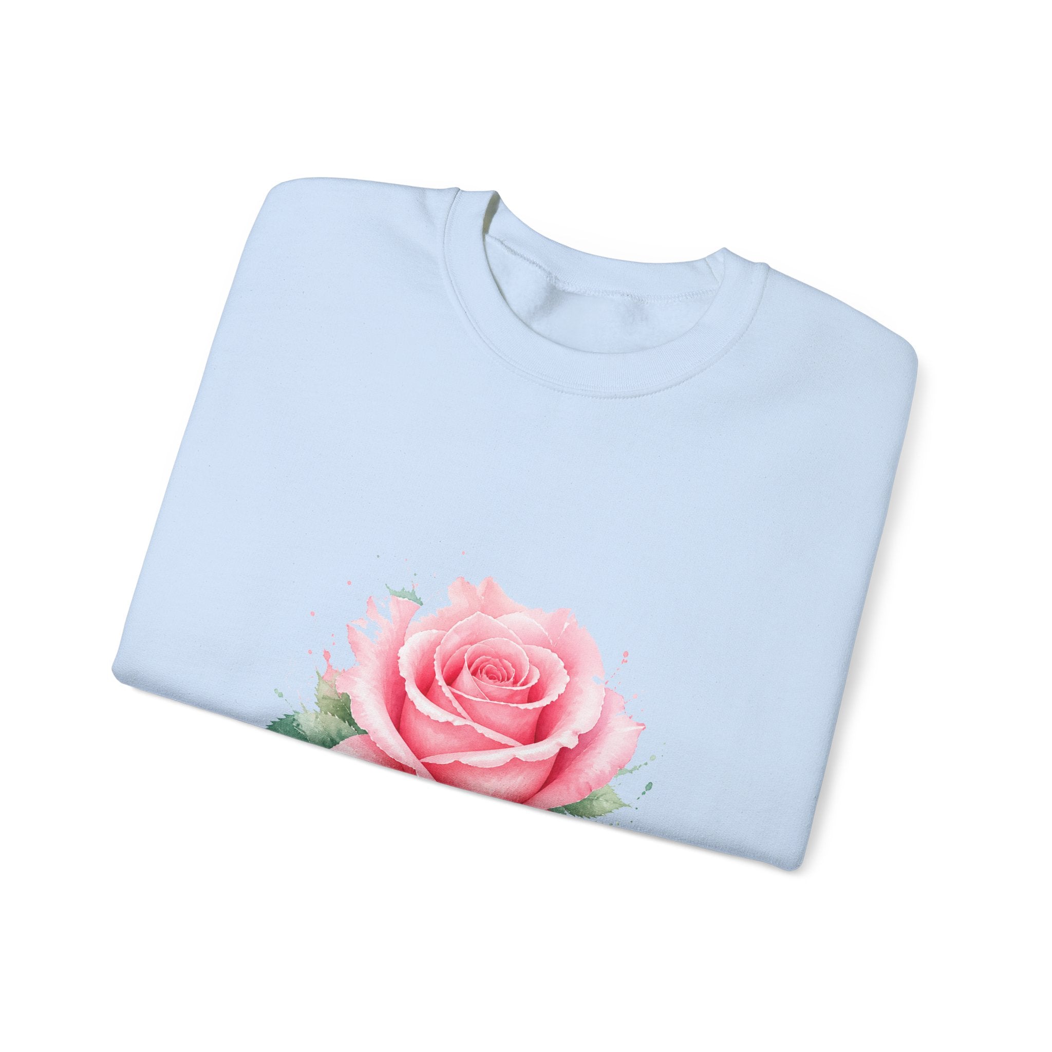 Matching Couple Sweatshirt - Rose & Thorn Matching Couple Comfort Colors Crew Watercolor Art His Hers Birthday Gift - Design A