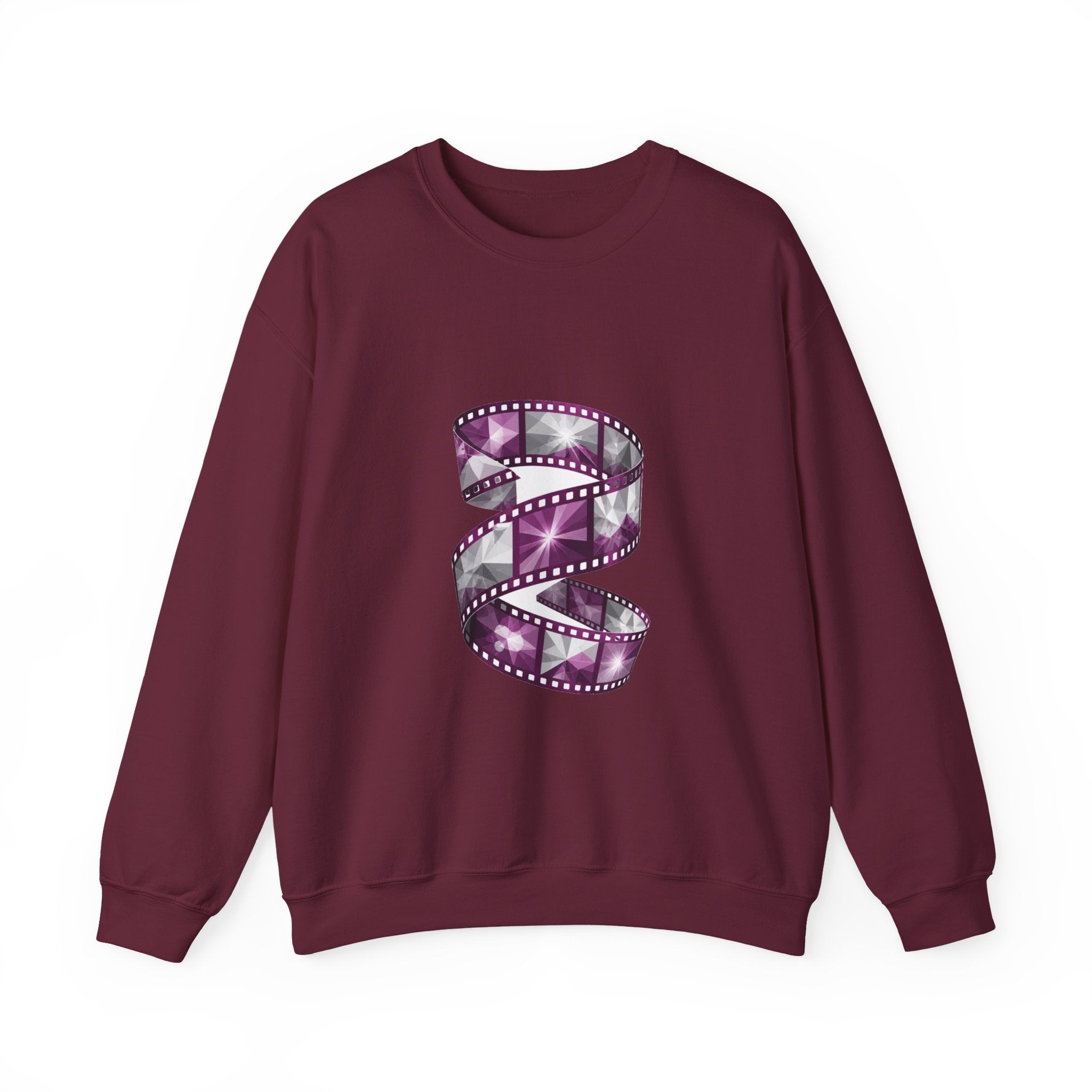 Matching Couple Sweatshirt - Camera & Film Matching Couple Premium Fleece Sweatshirt Geometric Art His Hers Love Gift - Design B