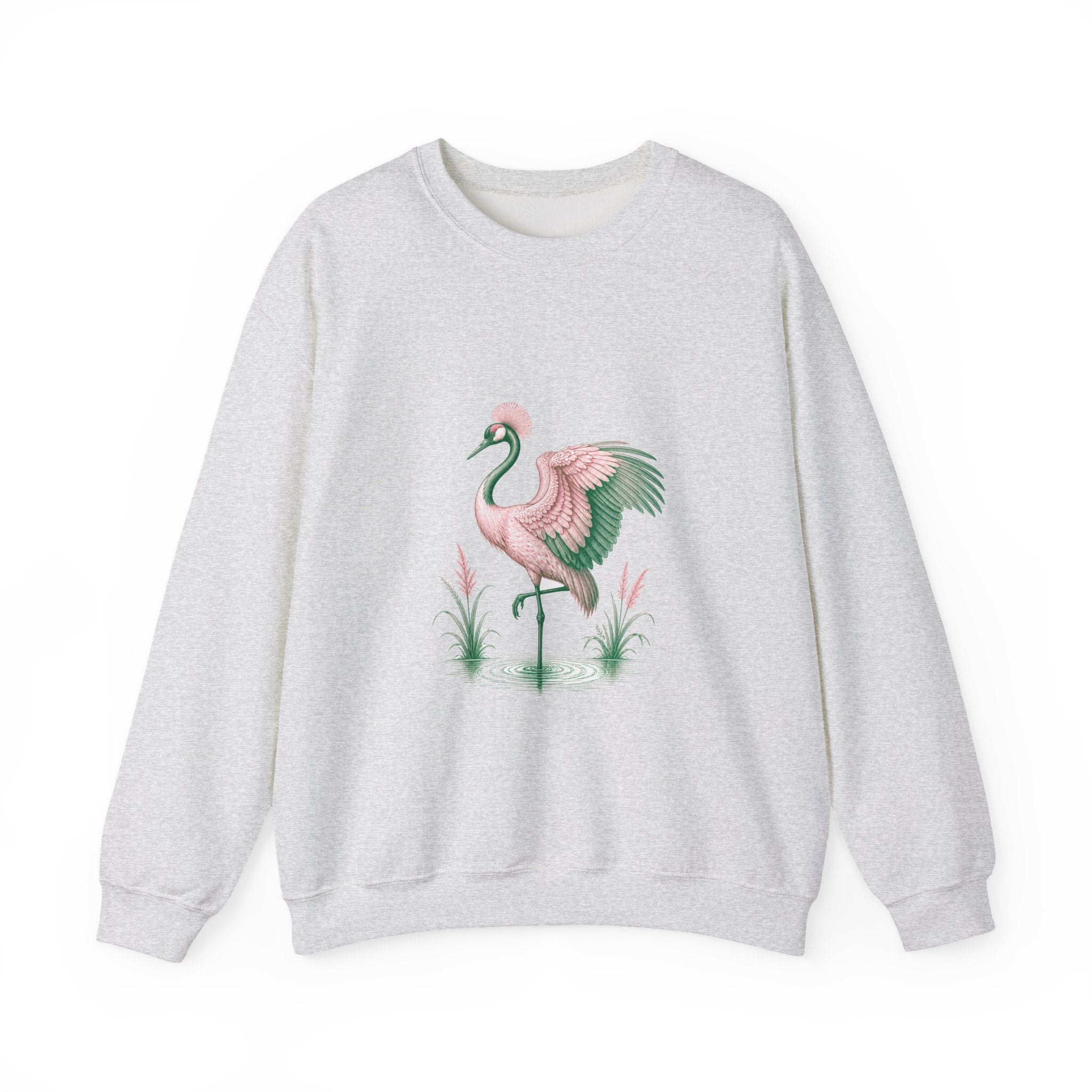 Matching Couple Sweatshirt - Tiger & Crane Matching Couple Comfort Colors Crew Vintage Art His Hers Honeymoon Gift - Design B