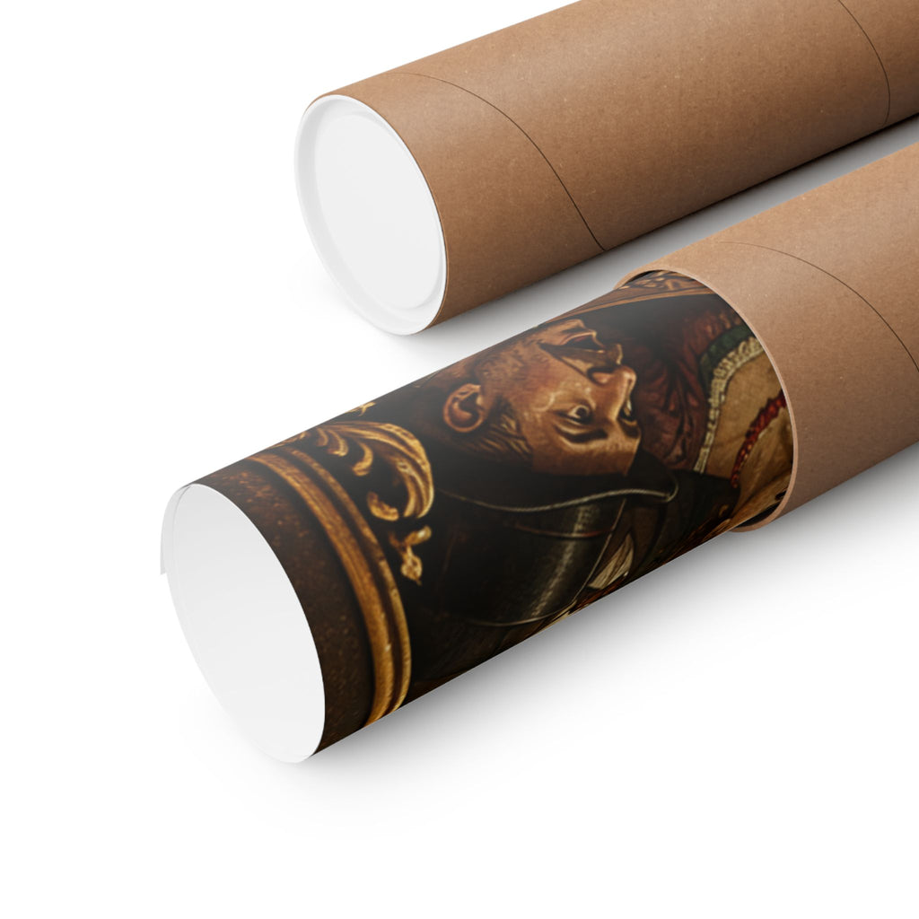Strongman Bear Wall Art Poster 24×36 Baroque Studio Decor Maximalist Print