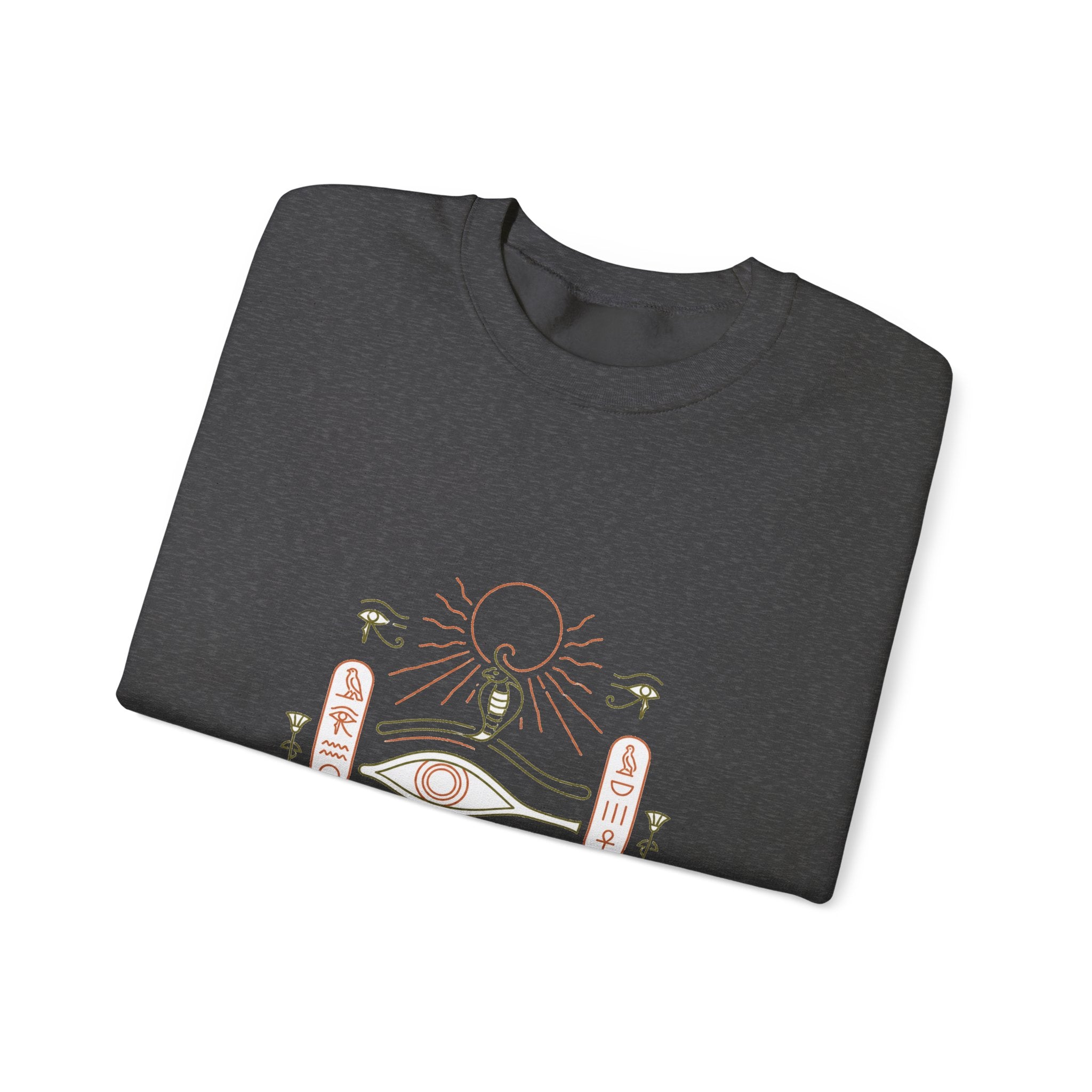 Matching Couple Sweatshirt - Eye of Ra & Horus Matching Couple Premium Fleece Sweatshirt Minimalist Art His Hers Christmas Gift - Design A