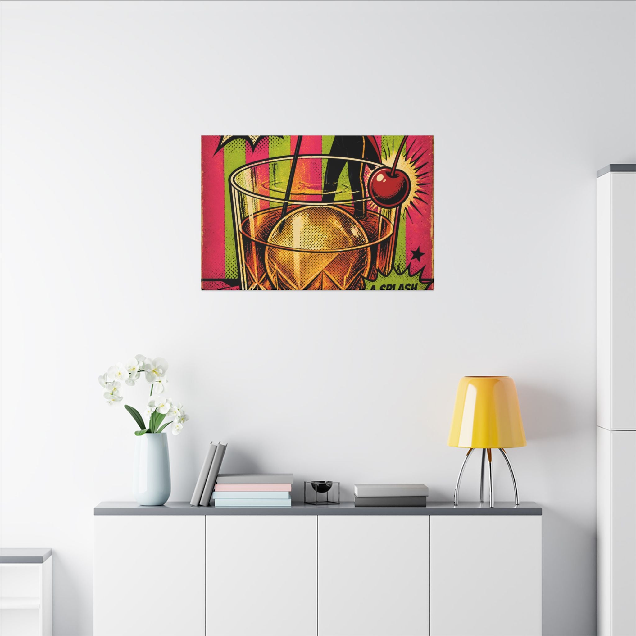 Old Fashioned Ringmaster Wall Art Canvas 24×36 Pop Art Restaurant Decor Maximalist Print