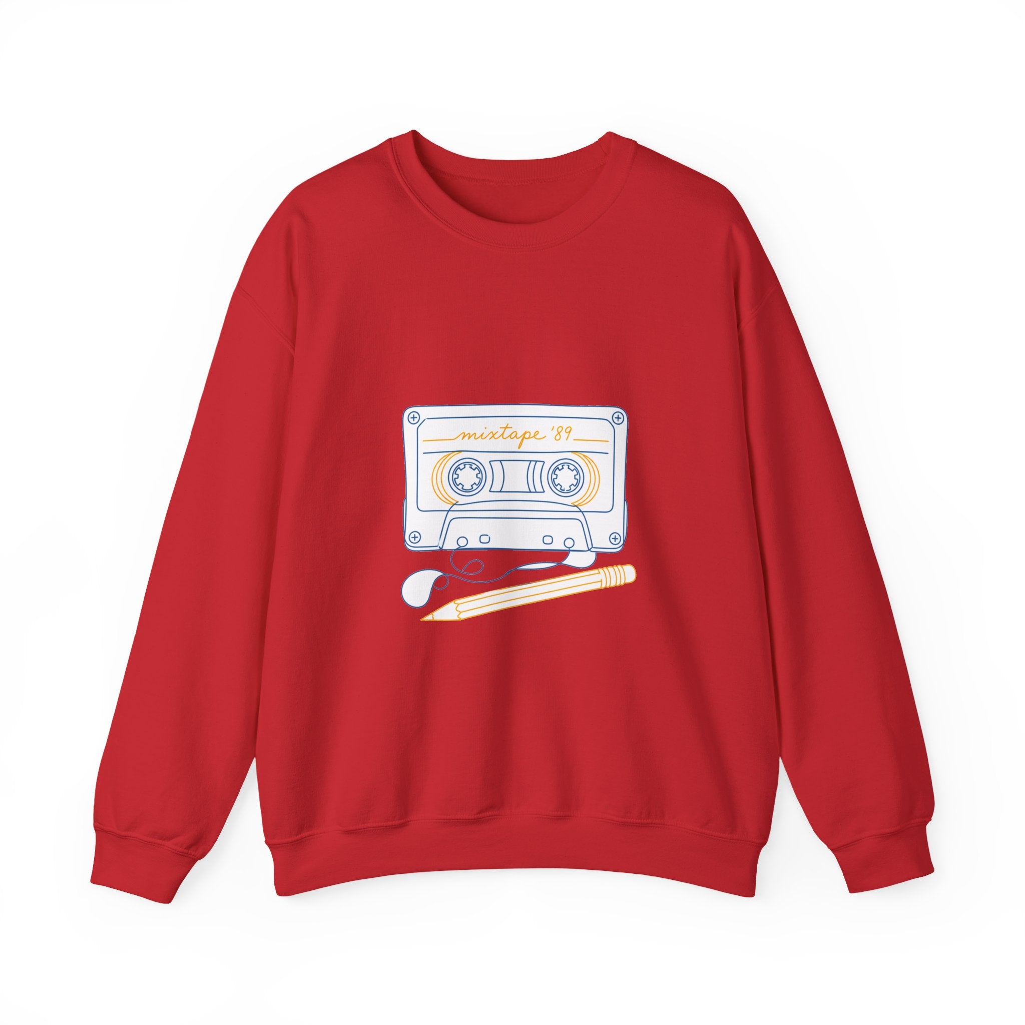 Matching Couple Sweatshirt - Vinyl & Cassette Matching Couple Premium Fleece Sweatshirt Minimalist Art His Hers Christmas Gift - Design B