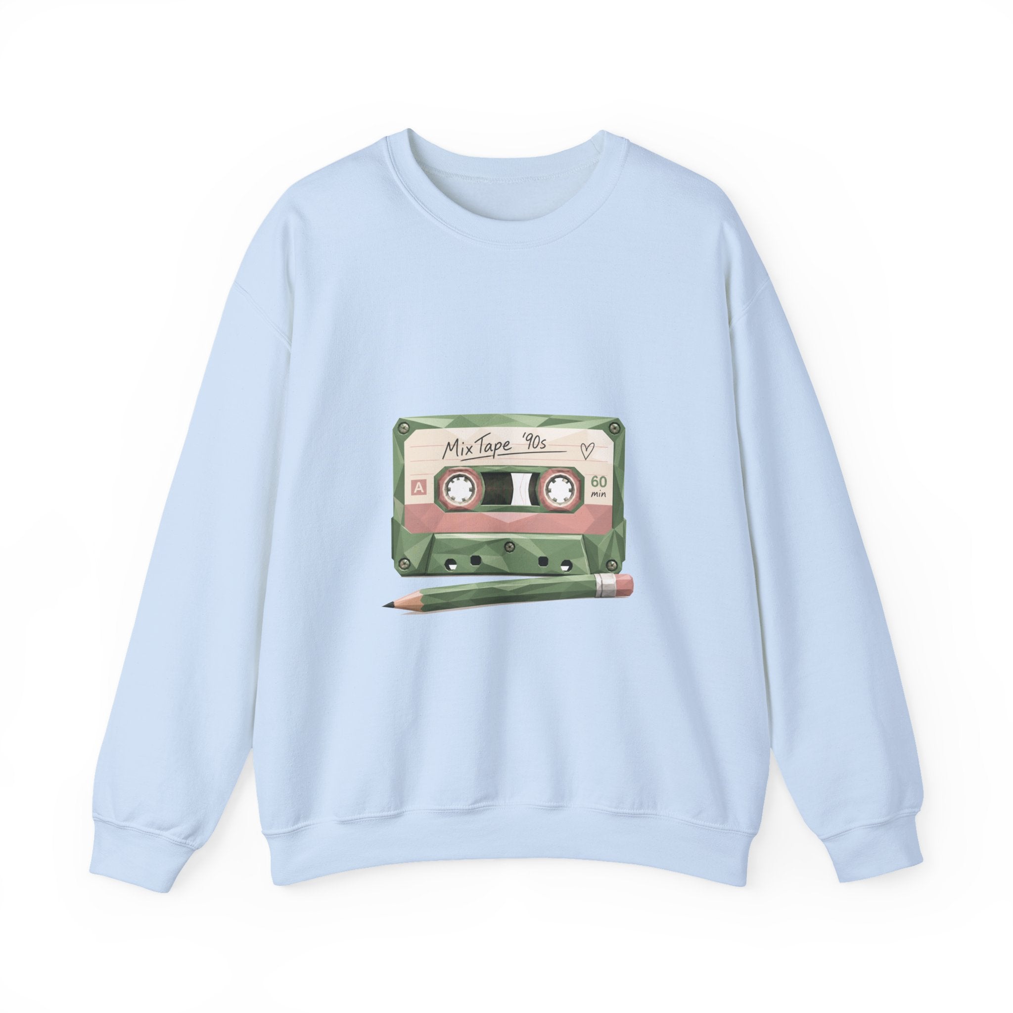 Matching Couple Sweatshirt - Vinyl & Cassette Matching Couple Comfort Colors Crew Geometric Art His Hers Love Gift - Design B