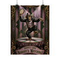 Dancing Monkey Wall Art Poster 18×24 Baroque Home Office Decor Maximalist Print