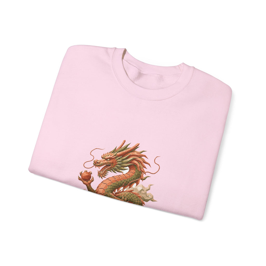 Matching Couple Sweatshirt - Dragon & Phoenix Matching Couple Comfort Colors Crew Geometric Art His Hers Love Gift - Design A