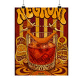 Negroni Trapeze Act Wall Art Poster 18×24 Psychedelic Cafe Decor Maximalist Print