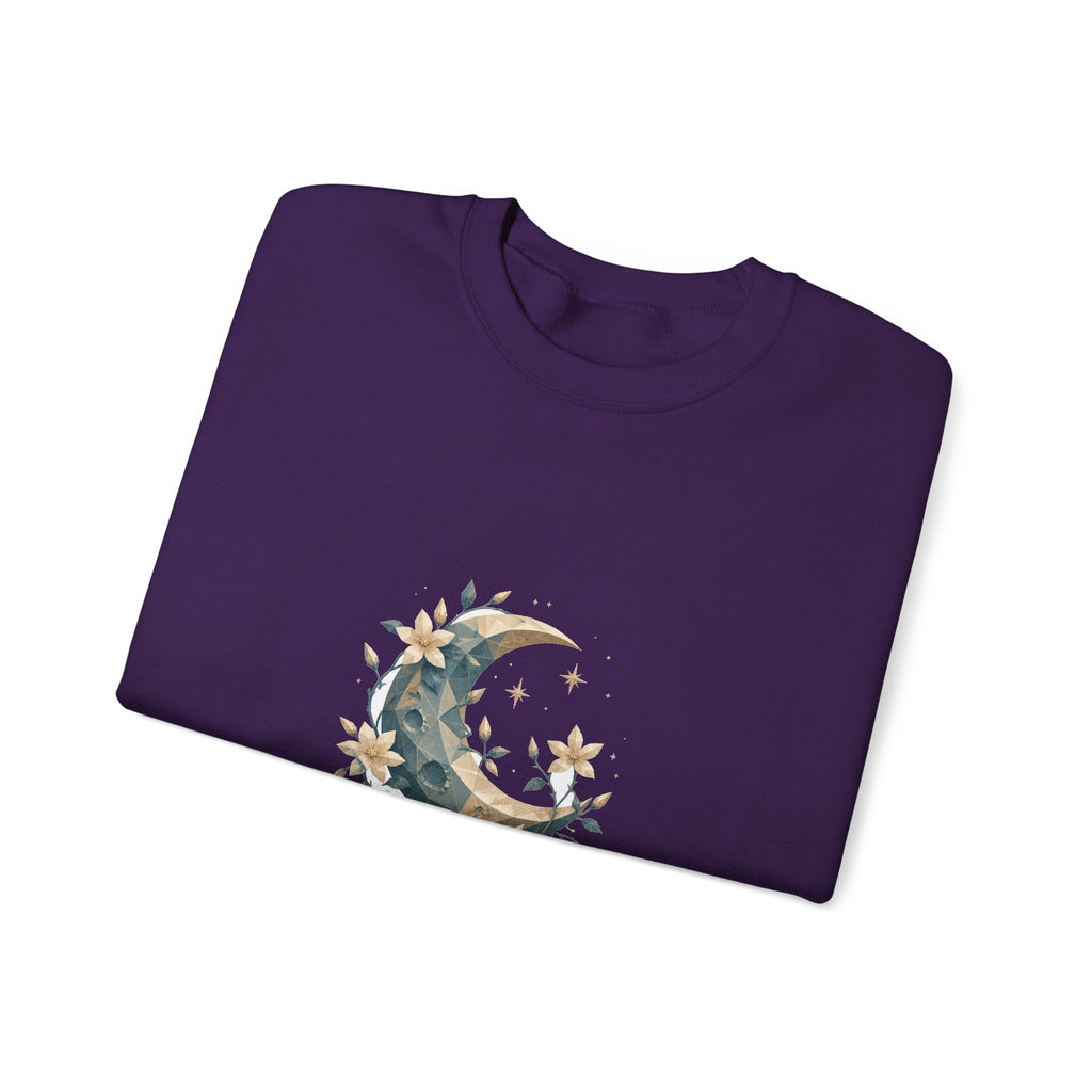 Matching Couple Sweatshirt - Sun & Moon Matching Couple Crewneck Sweatshirt Geometric Art His Hers Couple Gift - Design A