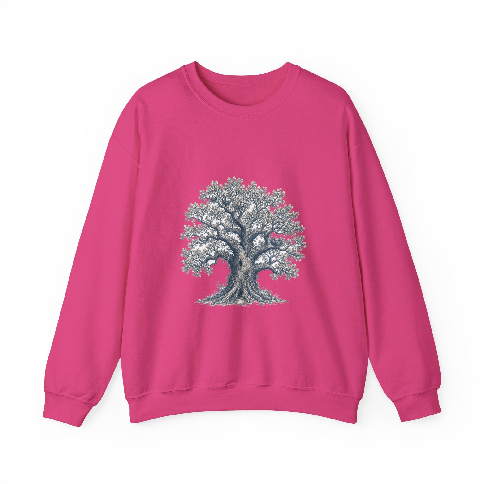 Matching Couple Sweatshirt - Ancient Oak & Deep Roots Matching Couple Comfort Colors Crew Hand-Drawn Art His Hers Anniversary Gift - Design A