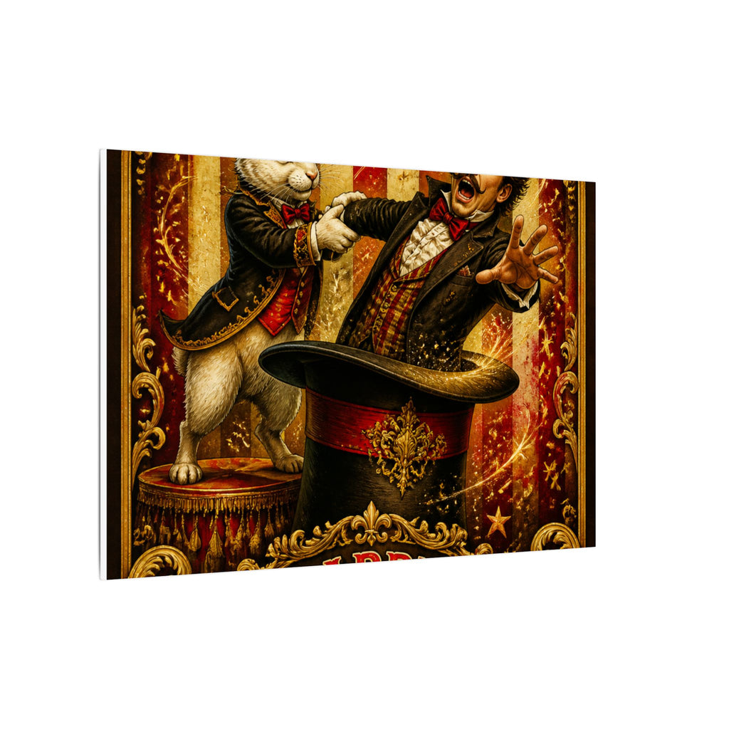 Magic Hat Rabbit Wall Art Canvas 24×36 Baroque Studio Decor Maximalist Print