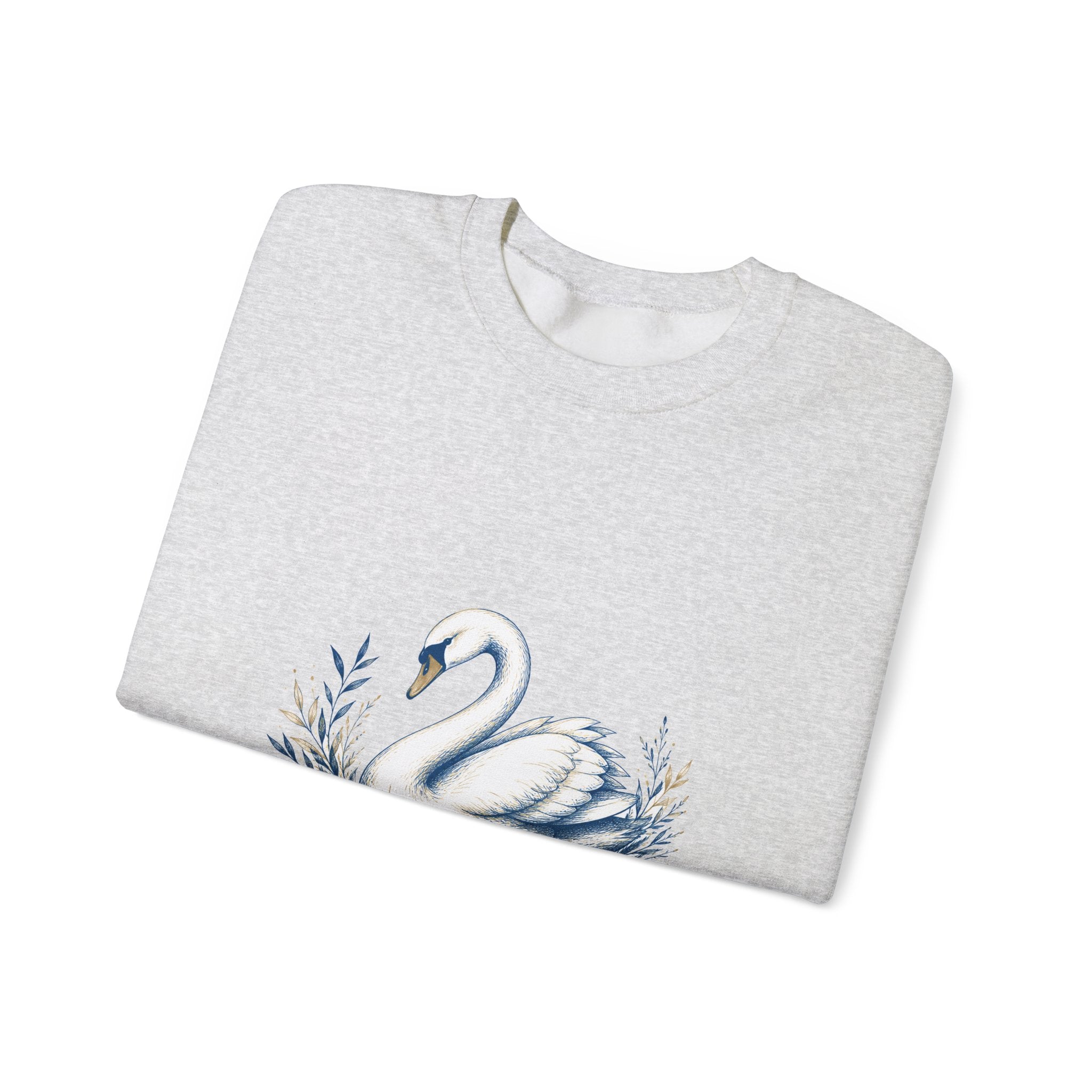 Matching Couple Sweatshirt - Raven & Swan Matching Couple Crewneck Sweatshirt Hand-Drawn Art His Hers Best Friend Gift - Design B