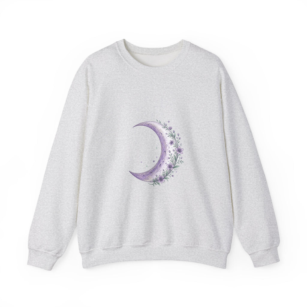 Matching Couple Sweatshirt - Waxing & Waning Moon Matching Couple Comfort Colors Crew Hand-Drawn Art His Hers Anniversary Gift - Design A
