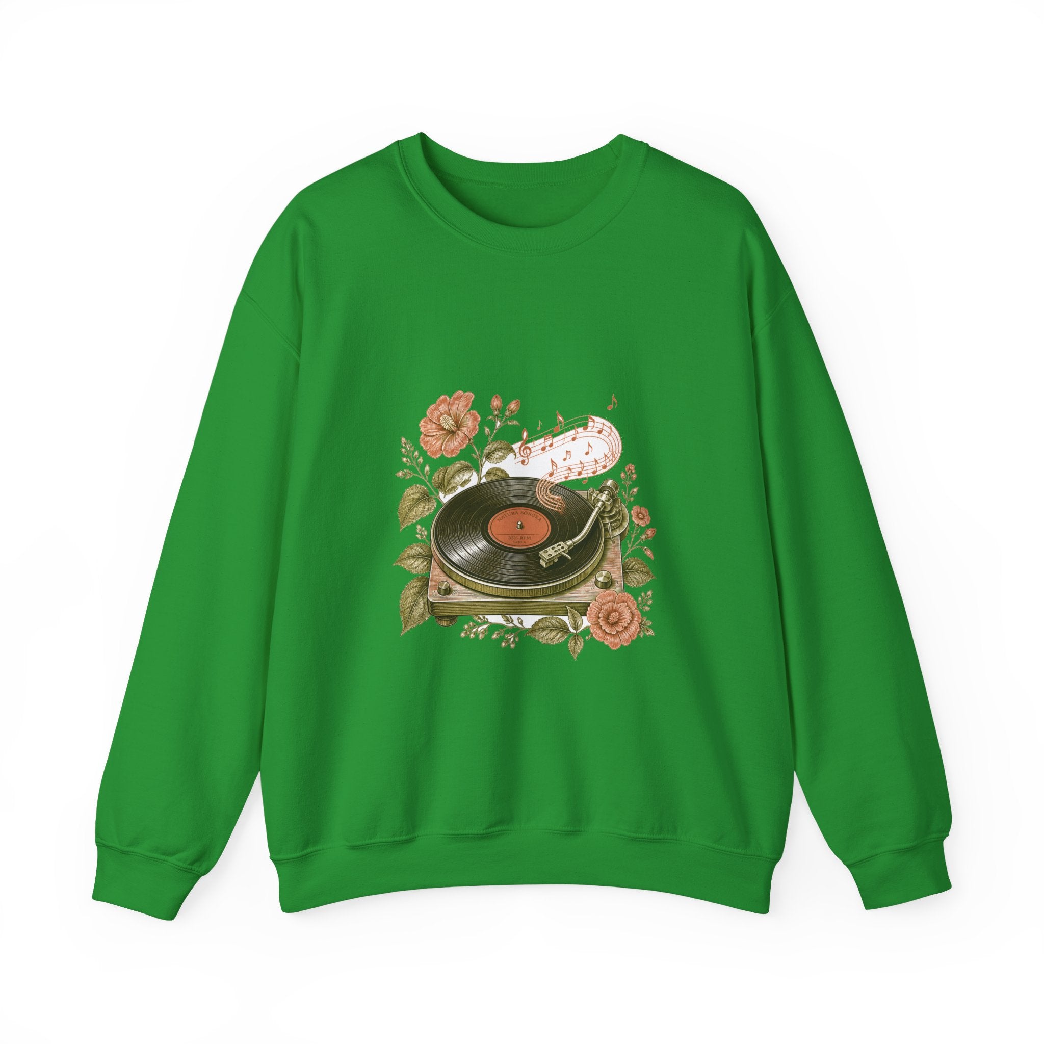 Matching Couple Sweatshirt - Vinyl & Cassette Matching Couple Premium Fleece Sweatshirt Vintage Art His Hers Honeymoon Gift - Design A