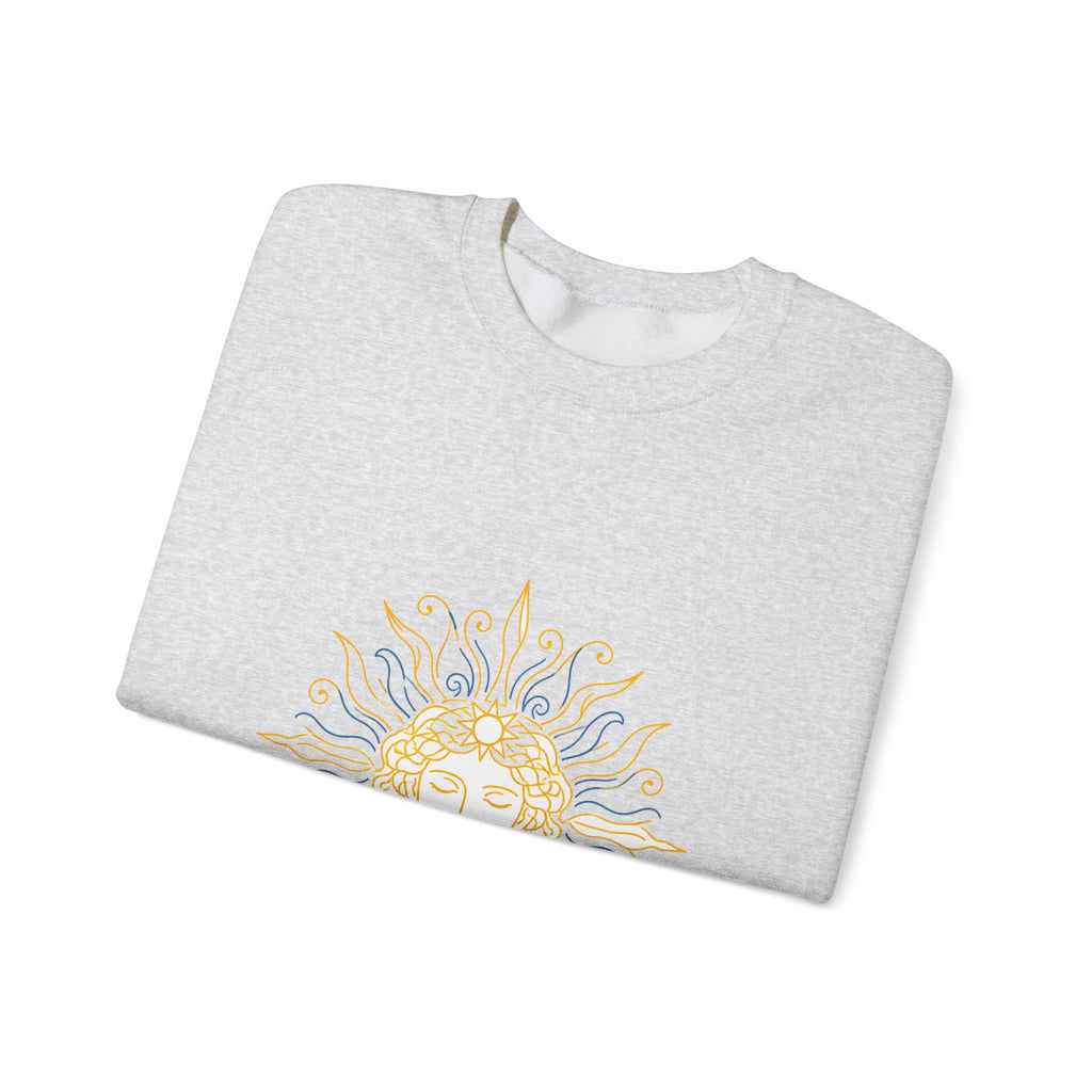 Matching Couple Sweatshirt - Helios & Selene Matching Couple Crewneck Sweatshirt Minimalist Art His Hers Valentine Gift - Design A