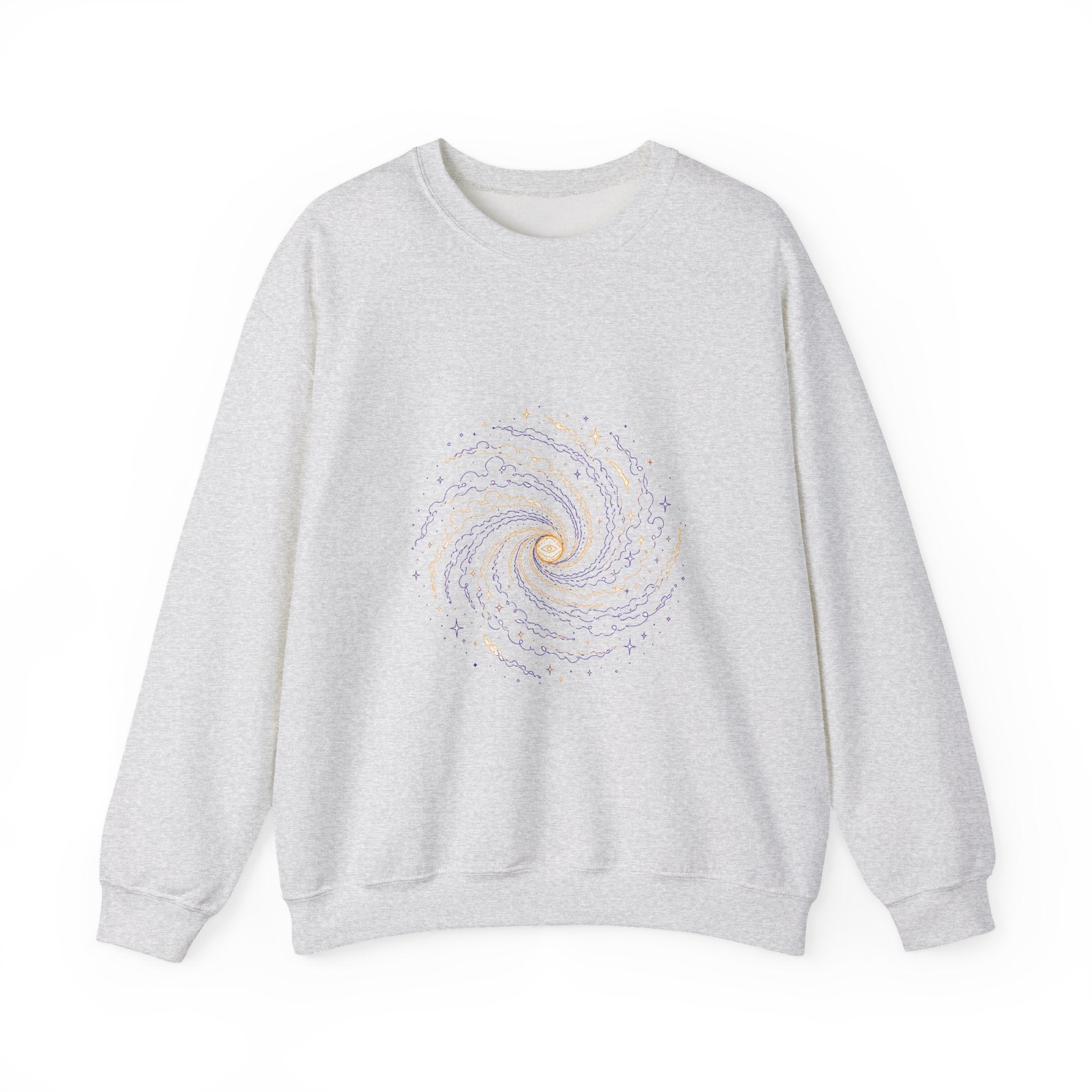 Matching Couple Sweatshirt - Galaxy & Supernova Matching Couple Crewneck Sweatshirt Minimalist Art His Hers Valentine Gift - Design A
