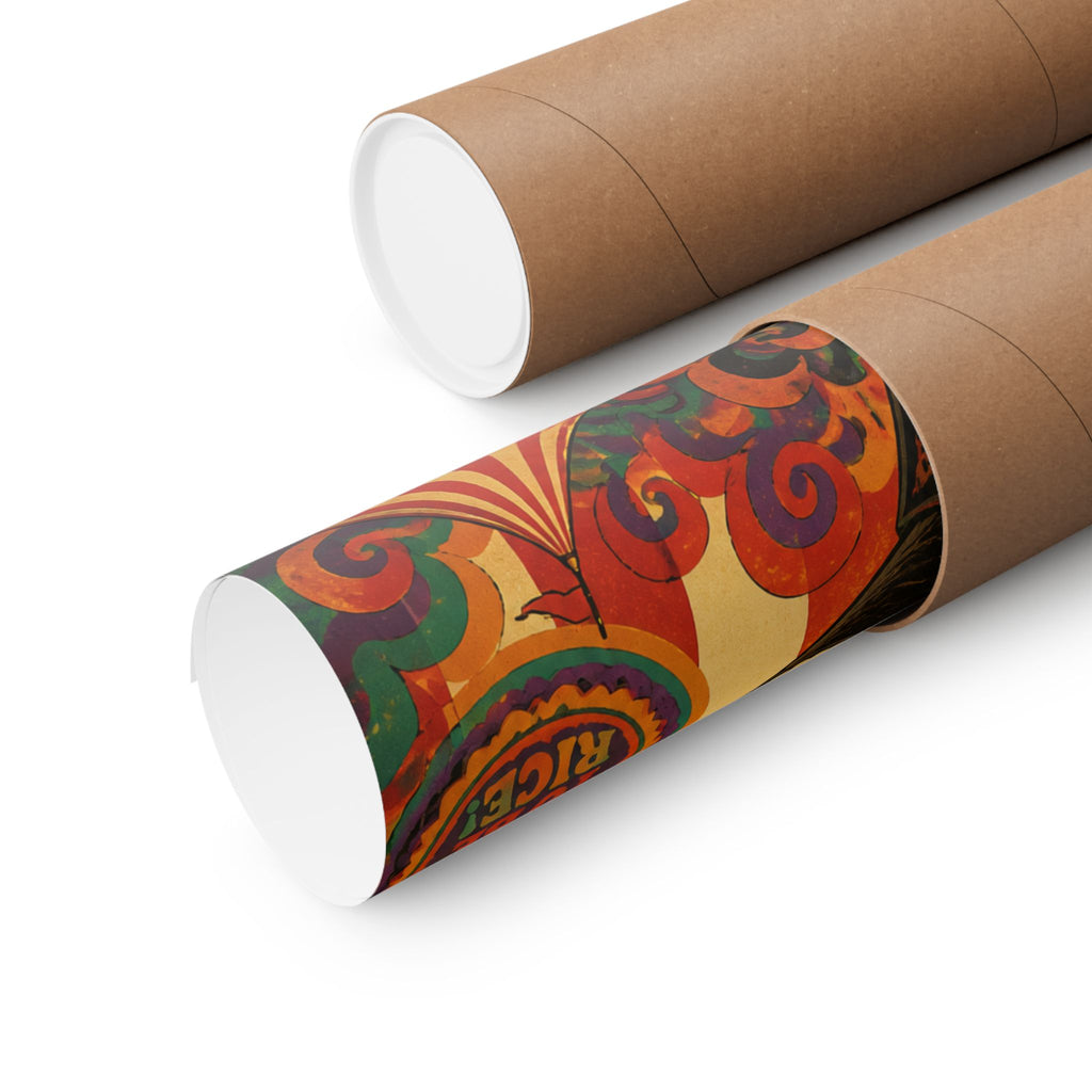 Sushi Roll Cannon Wall Art Poster 24×36 Psychedelic Dining Room Decor Maximalist Print