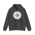 Matching Couple Sweatshirt - Compass North & South Matching Couple Hooded Sweatshirt Hand-Drawn Art His Hers Best Friend Gift - Design A