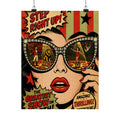 Sunglasses Circus Ring Wall Art Poster 24×36 Pop Art Restaurant Decor Maximalist Print
