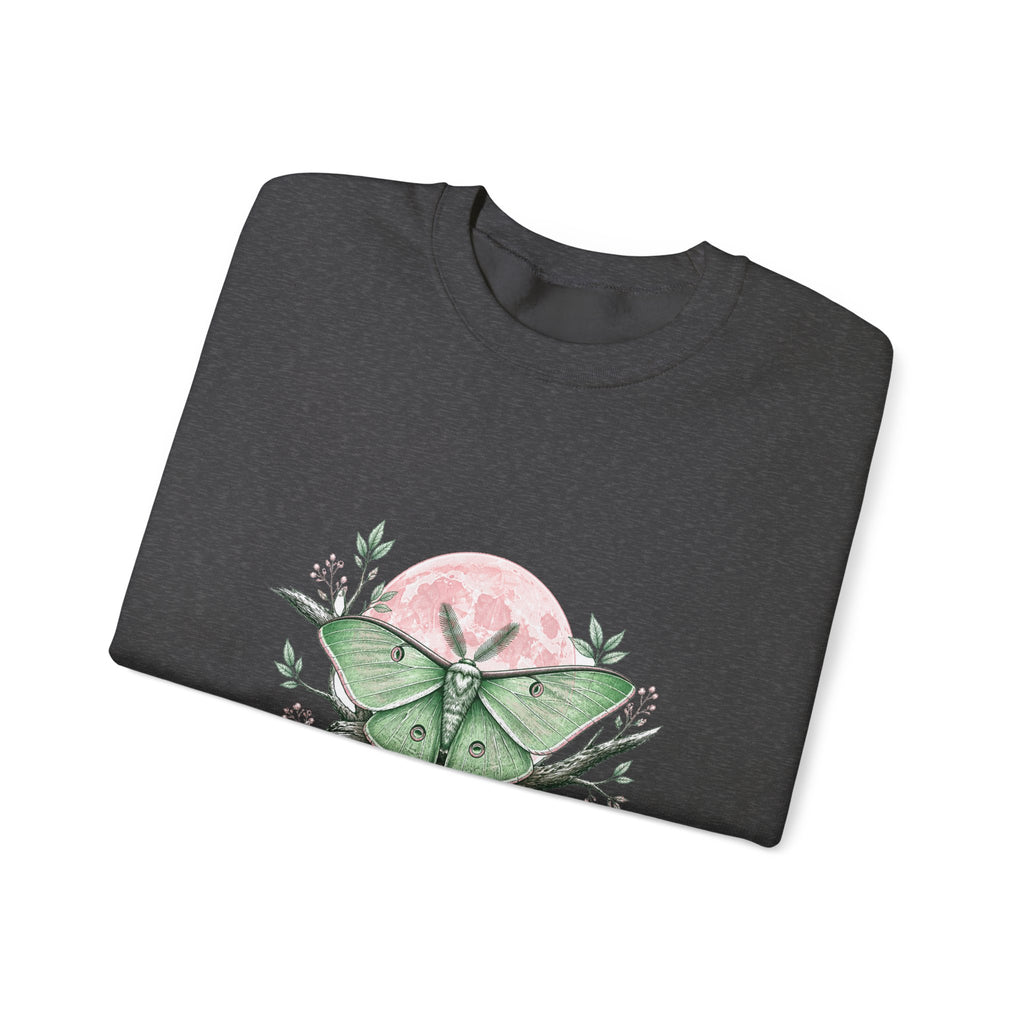 Matching Couple Sweatshirt - Butterfly & Moth Matching Couple Crewneck Sweatshirt Hand-Drawn Art His Hers Best Friend Gift - Design B