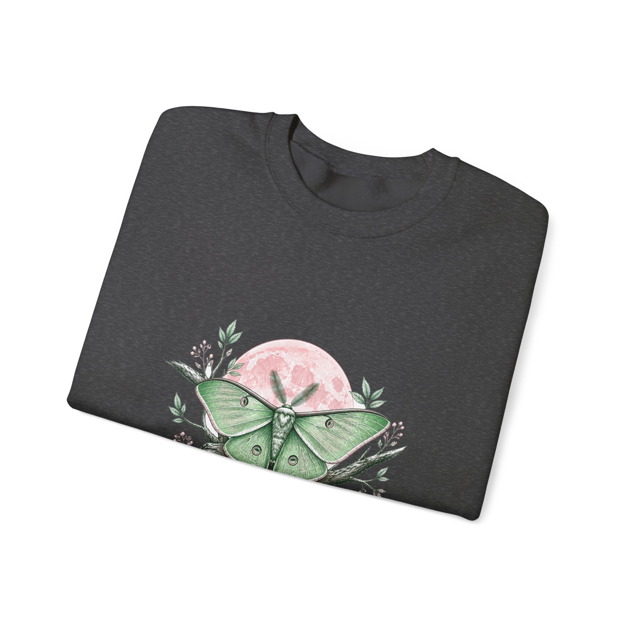 Matching Couple Sweatshirt - Butterfly & Moth Matching Couple Crewneck Sweatshirt Hand-Drawn Art His Hers Best Friend Gift - Design B