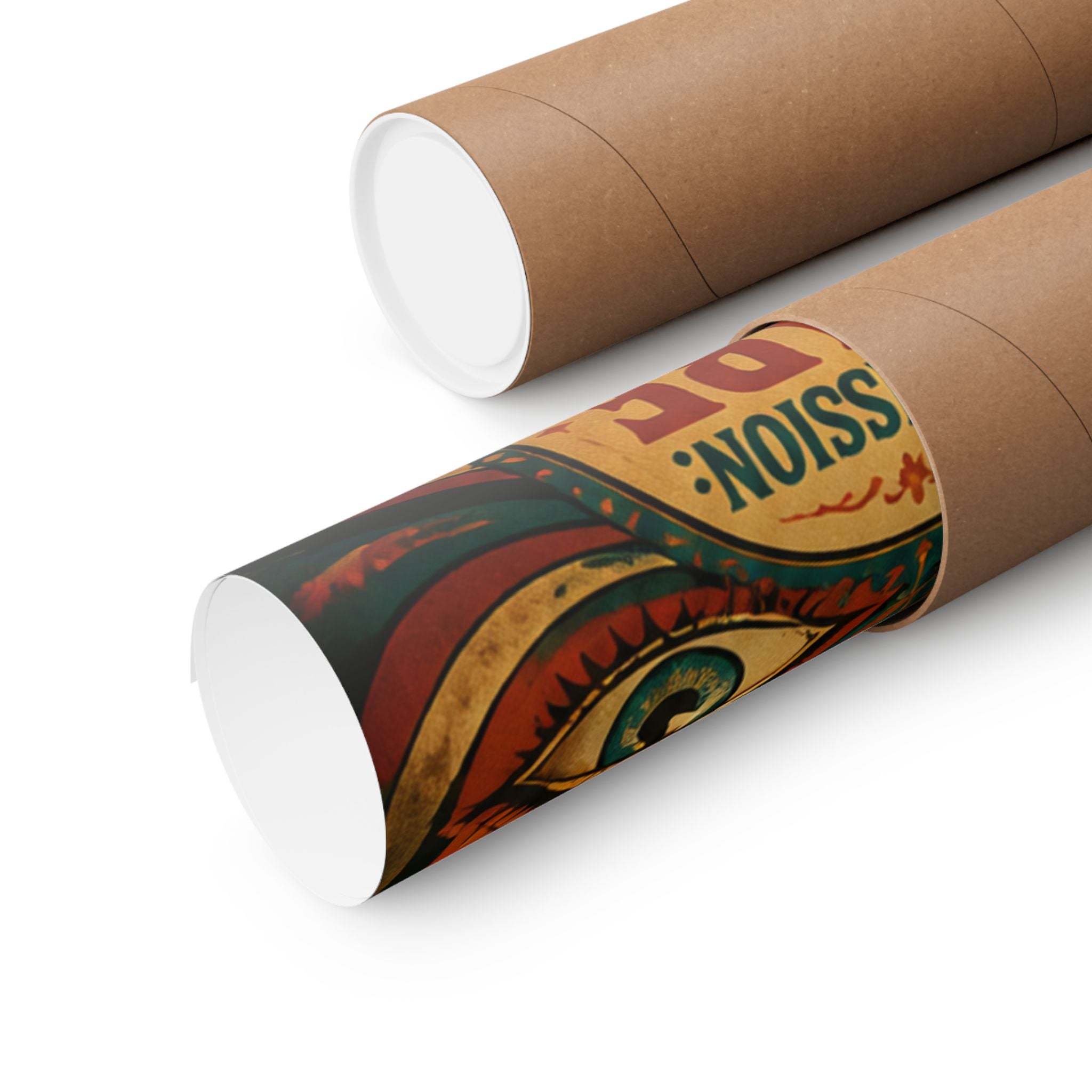 Lipstick Cannon Wall Art Poster 24×36 Psychedelic Dining Room Decor Maximalist Print